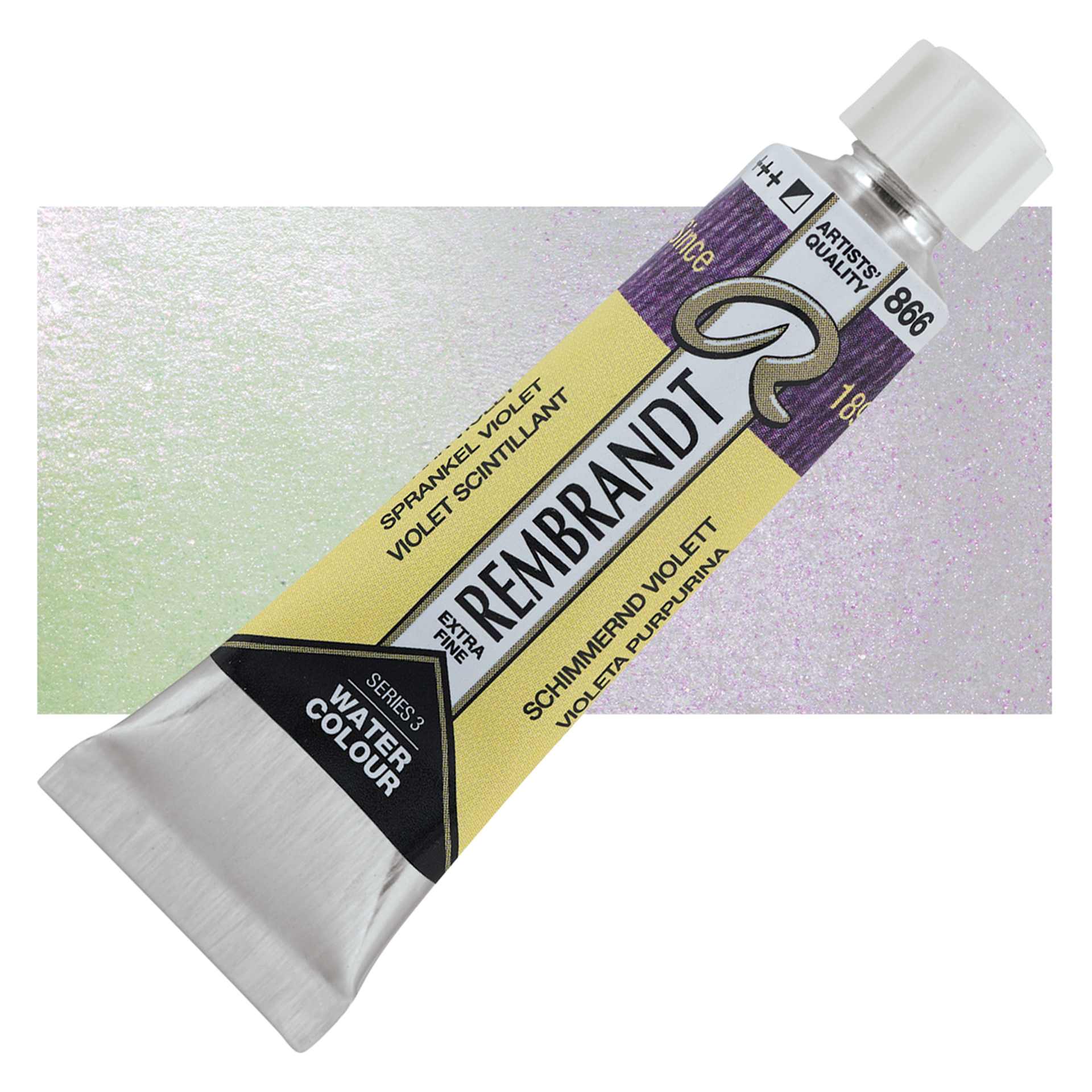 Rembrandt Artist Watercolor - Spark Violet, 10 ml tube and swatch