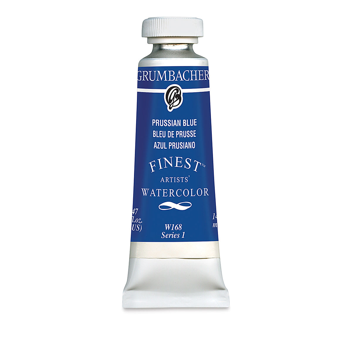 Grumbacher Finest Artists' Watercolor - Prussian Blue, 14 ml tube