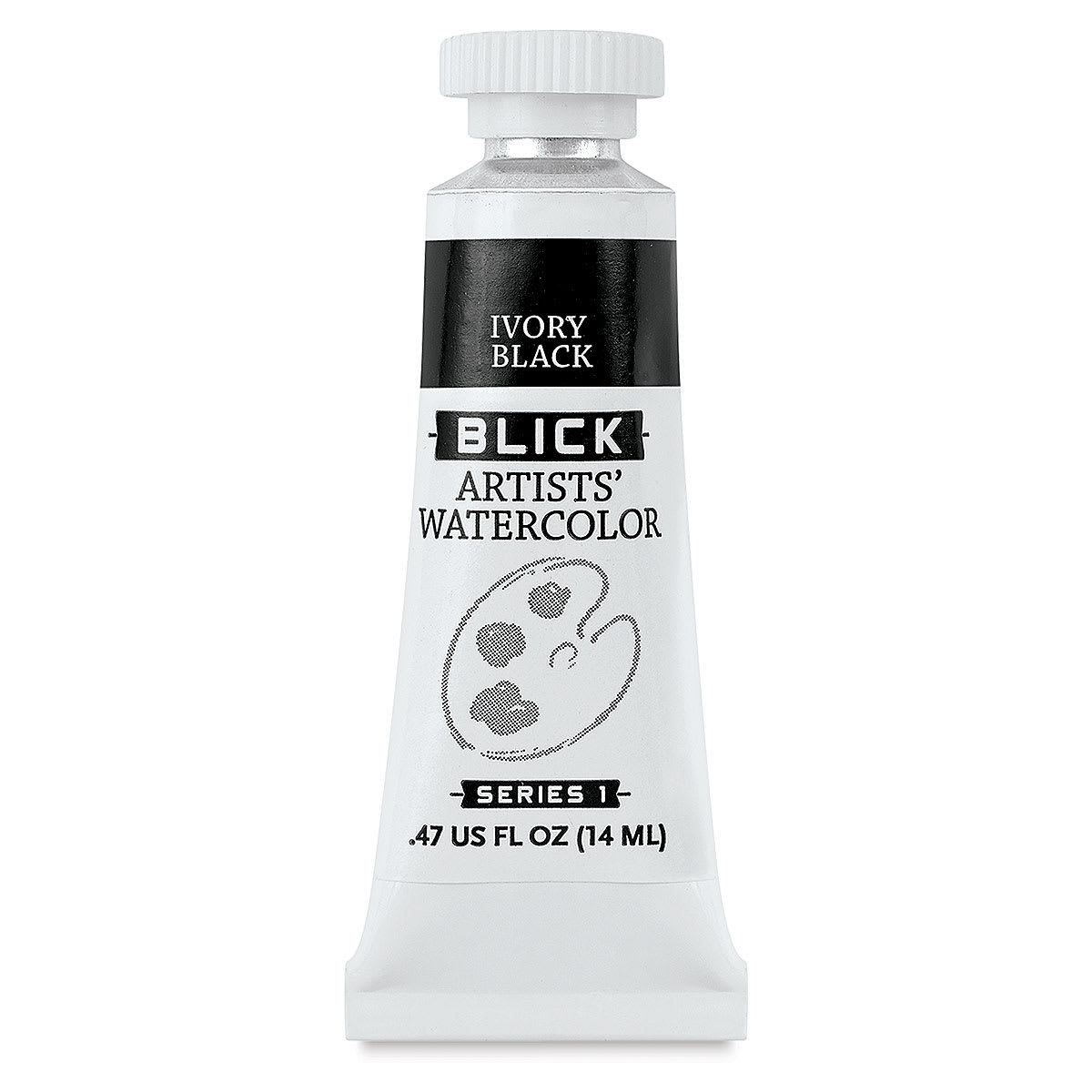 Blick Artists' Watercolor - Ivory Black, 14 ml tube
