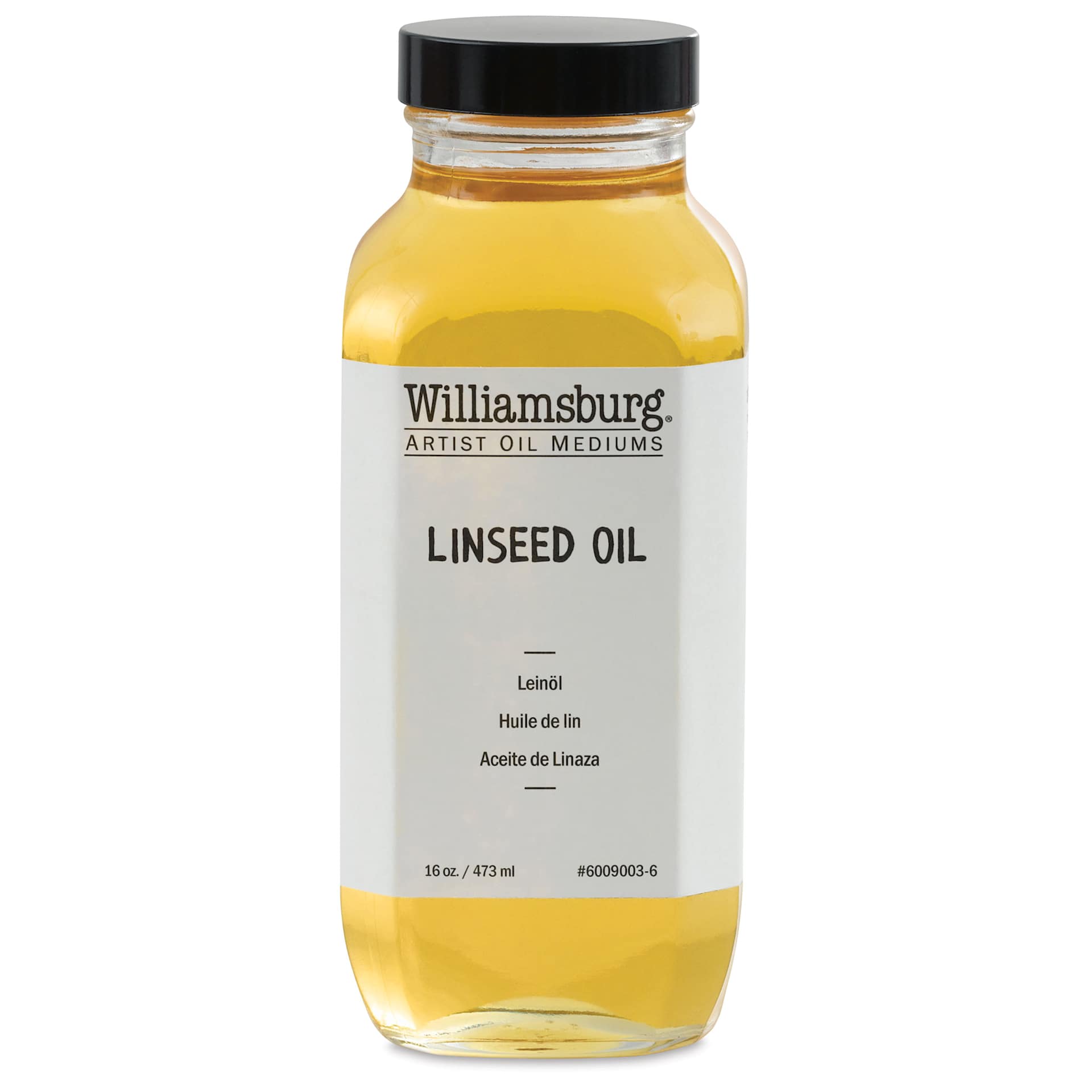 Williamsburg Artist Linseed Oil - 16 oz bottle