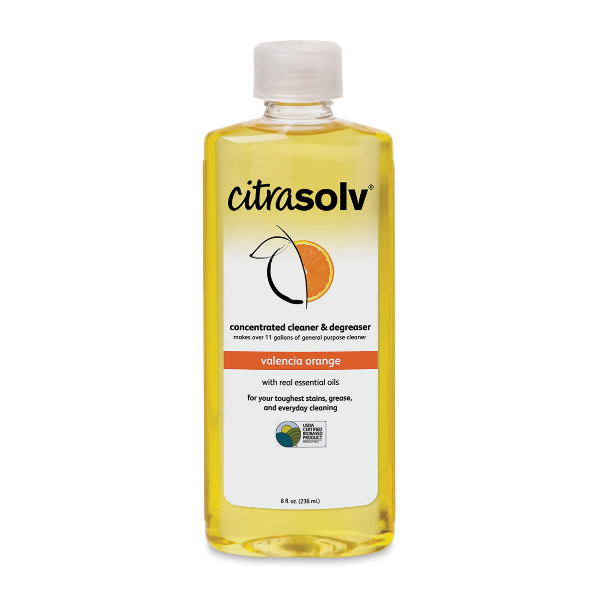 Citra Solv Natural Citrus Cleaner - Front view of 8 oz bottle shown