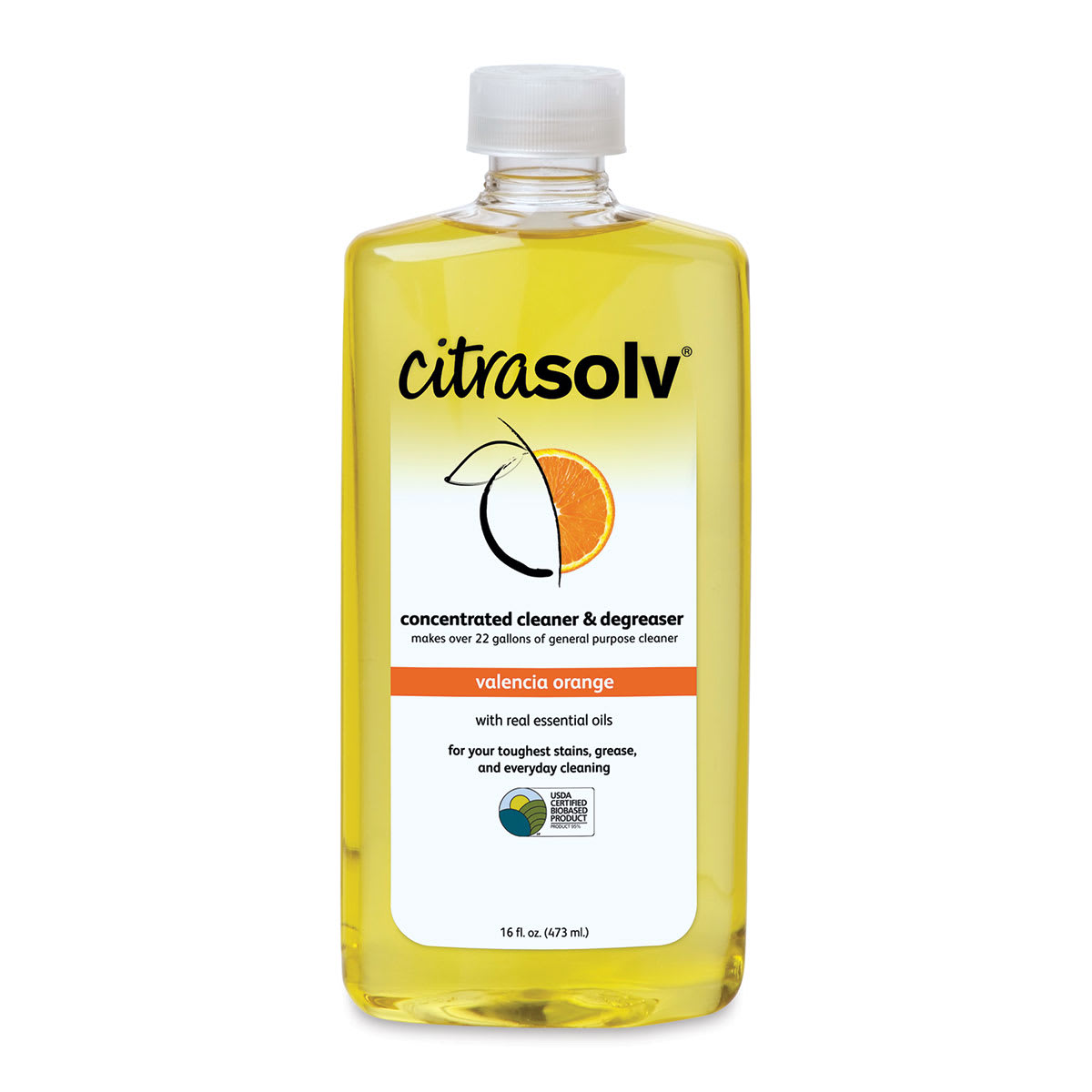 Citra Solv Natural Citrus Cleaner - Valencia Orange, 16 oz bottle