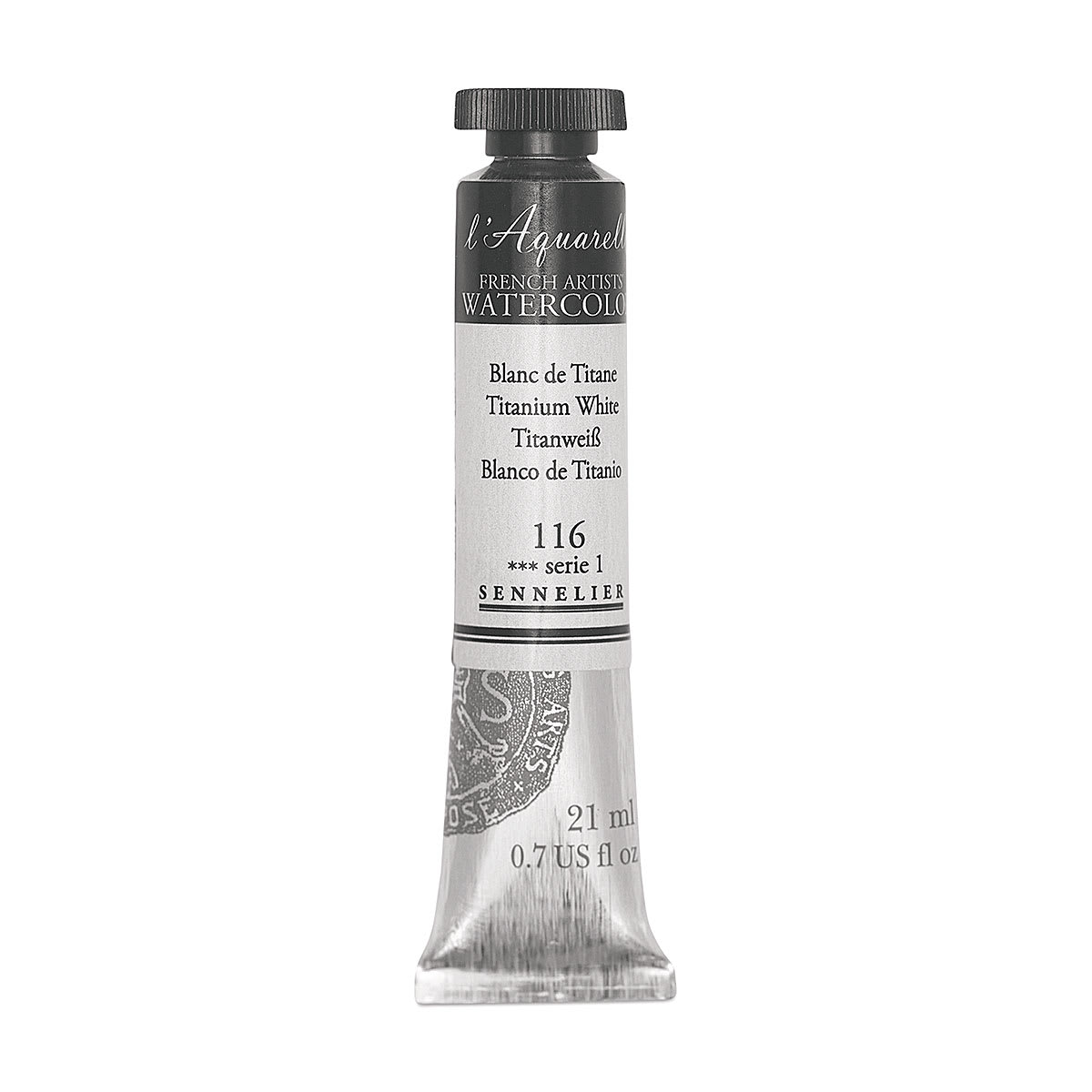 Sennelier French Artists' Watercolor - Titanium White, 21 ml Tube
