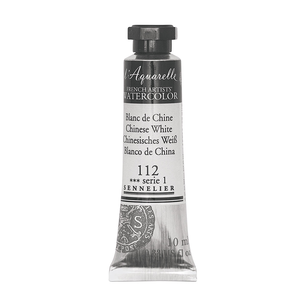 Sennelier French Artists' Watercolor - Chinese White, 10 ml, Tube
