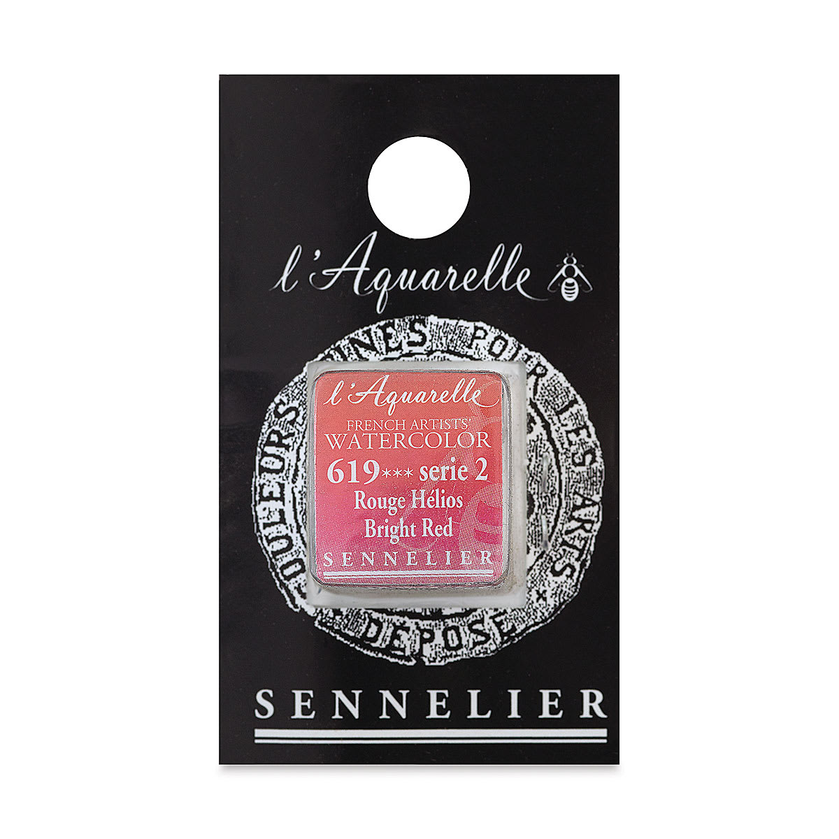 Sennelier French Artists' Watercolor - Bright Red, Half Pan