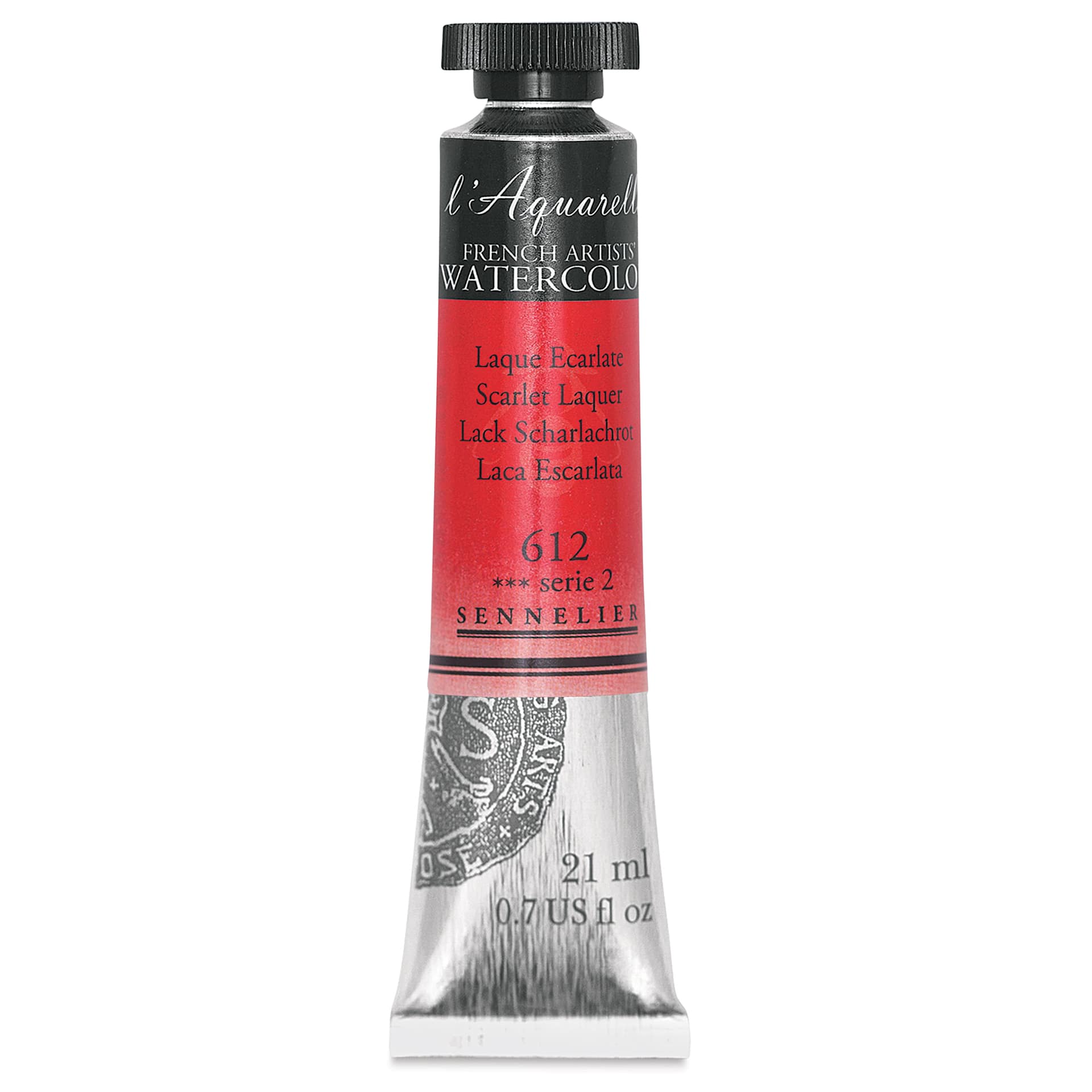 Sennelier French Artists' Watercolor - Scarlet Laquer, 21 ml Tube