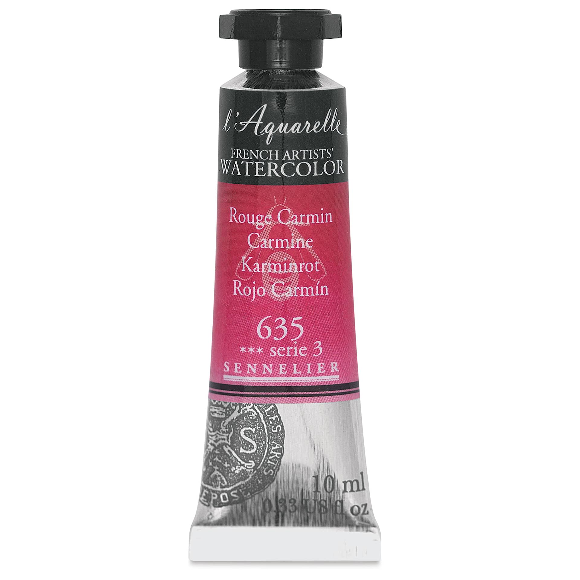 Sennelier French Artists' Watercolor - Carmine, 10 ml, Tube