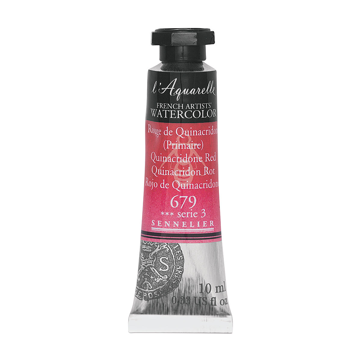 Sennelier French Artists' Watercolor - Quinacridone Red, 10 ml Tube