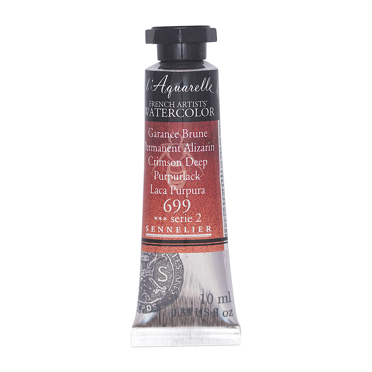 Sennelier French Artists' Watercolor - Permanent Alizarin Crimson Deep, 10 ml, Tube