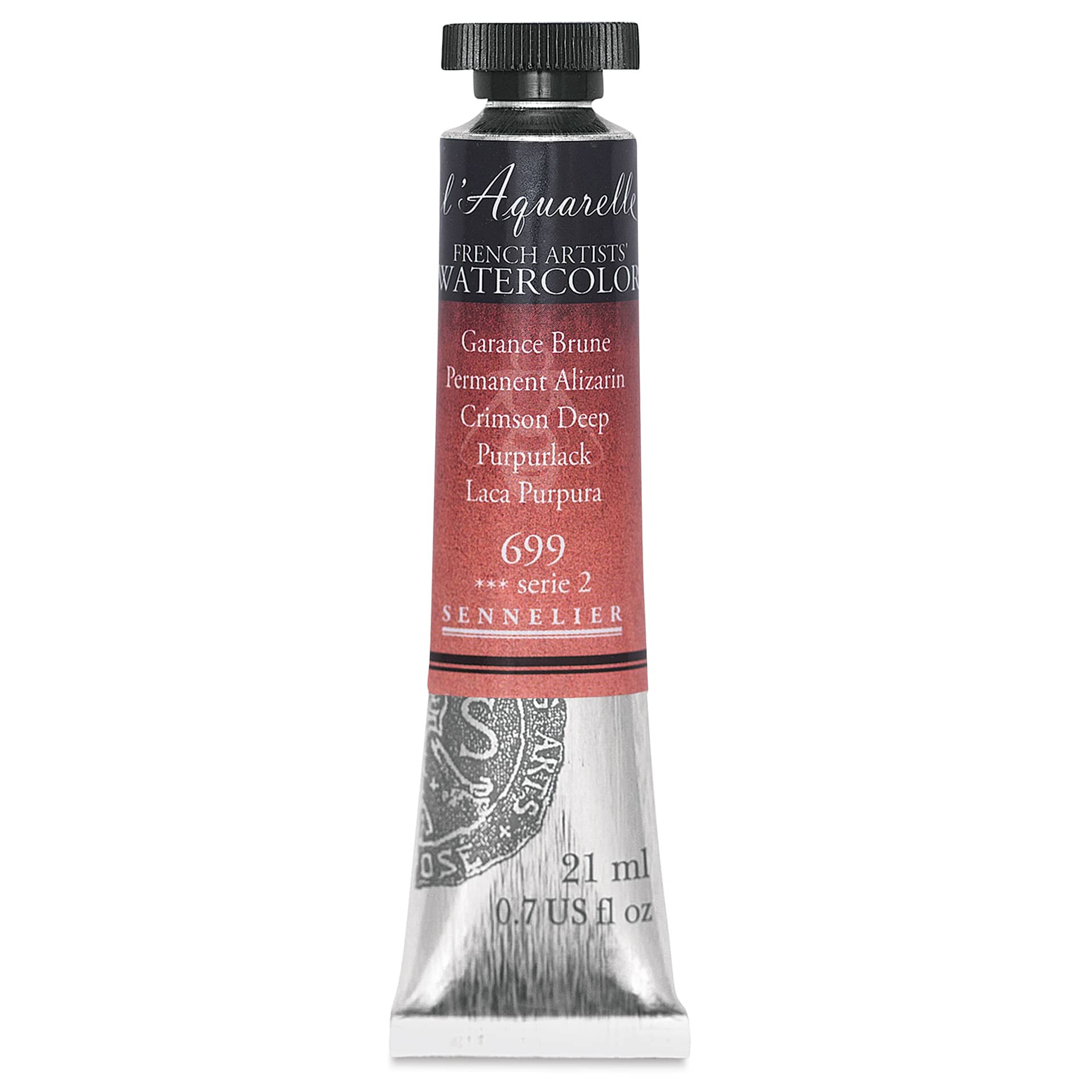 Sennelier French Artists' Watercolor - Permanent Alizarin Crimson Deep, 10 ml, Tube