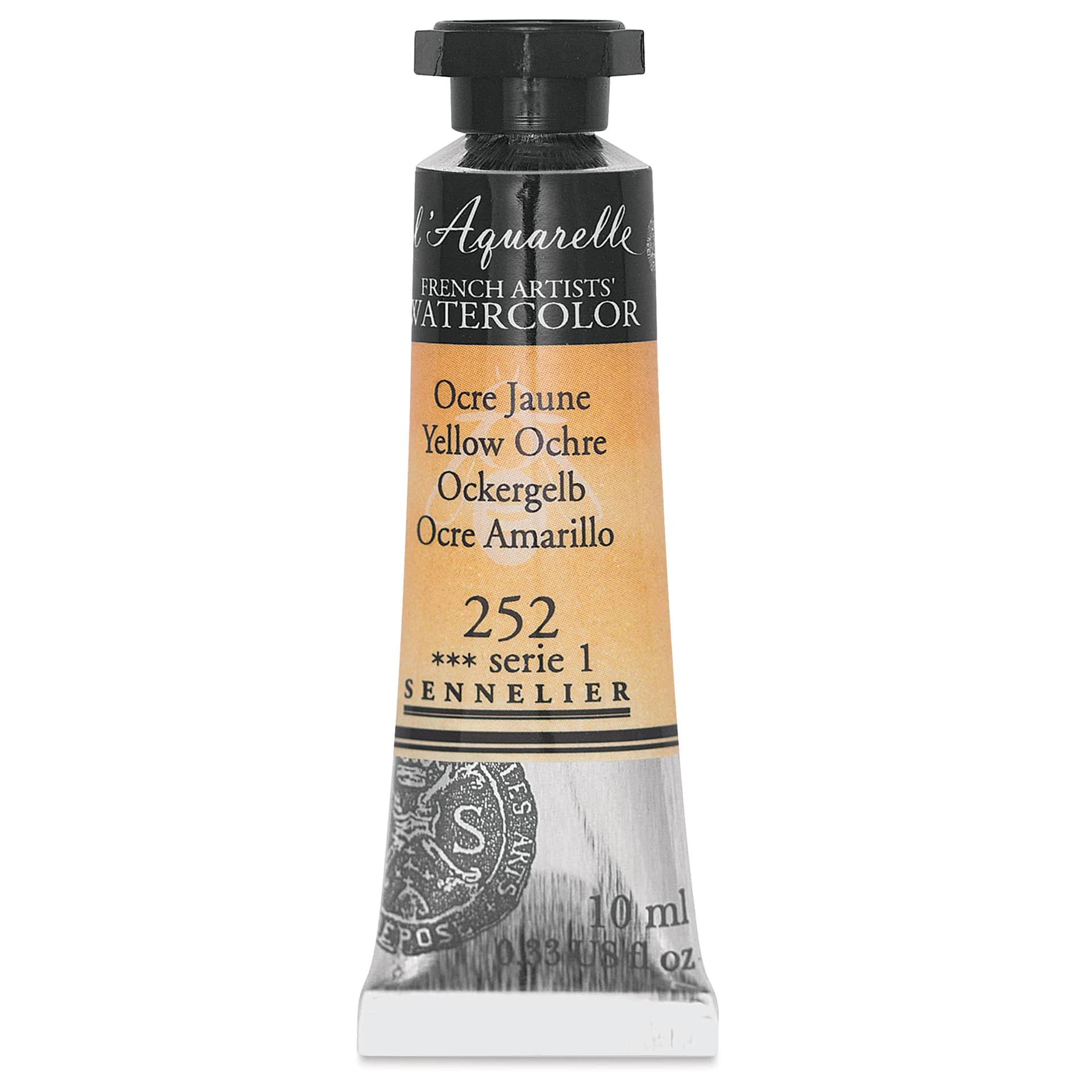 Sennelier French Artists' Watercolor - Yellow Ochre, 10 ml Tube