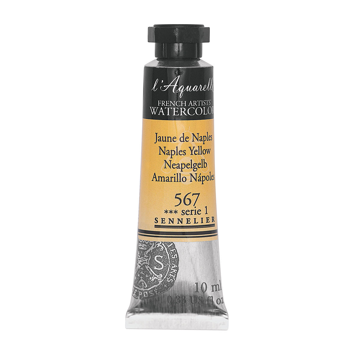 Sennelier French Artists' Watercolor - Naples Yellow, 10 ml, Tube