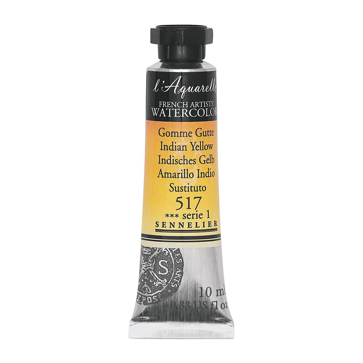 Sennelier French Artists' Watercolor - Indian Yellow, 10 ml, Tube