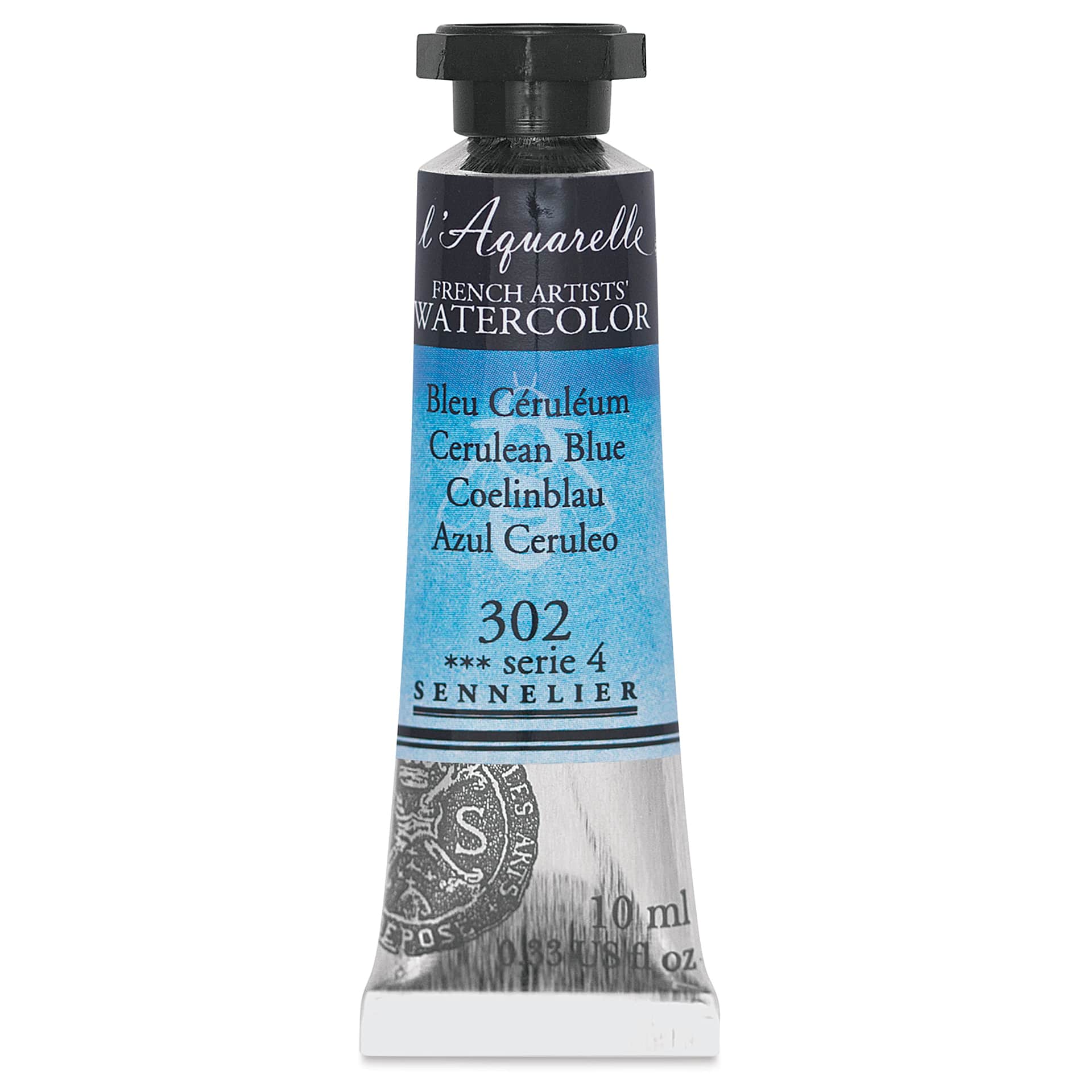Sennelier French Artists' Watercolor - Cerulean Blue, 10 ml, Tube