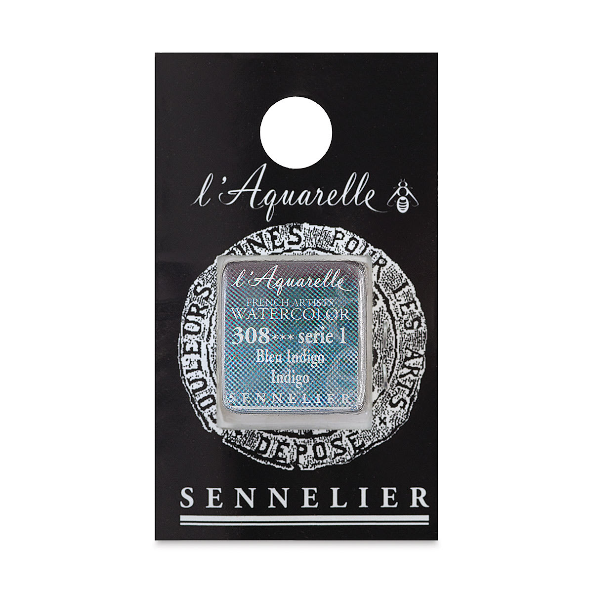 Sennelier French Artists' Watercolor - Indigo, Half Pan