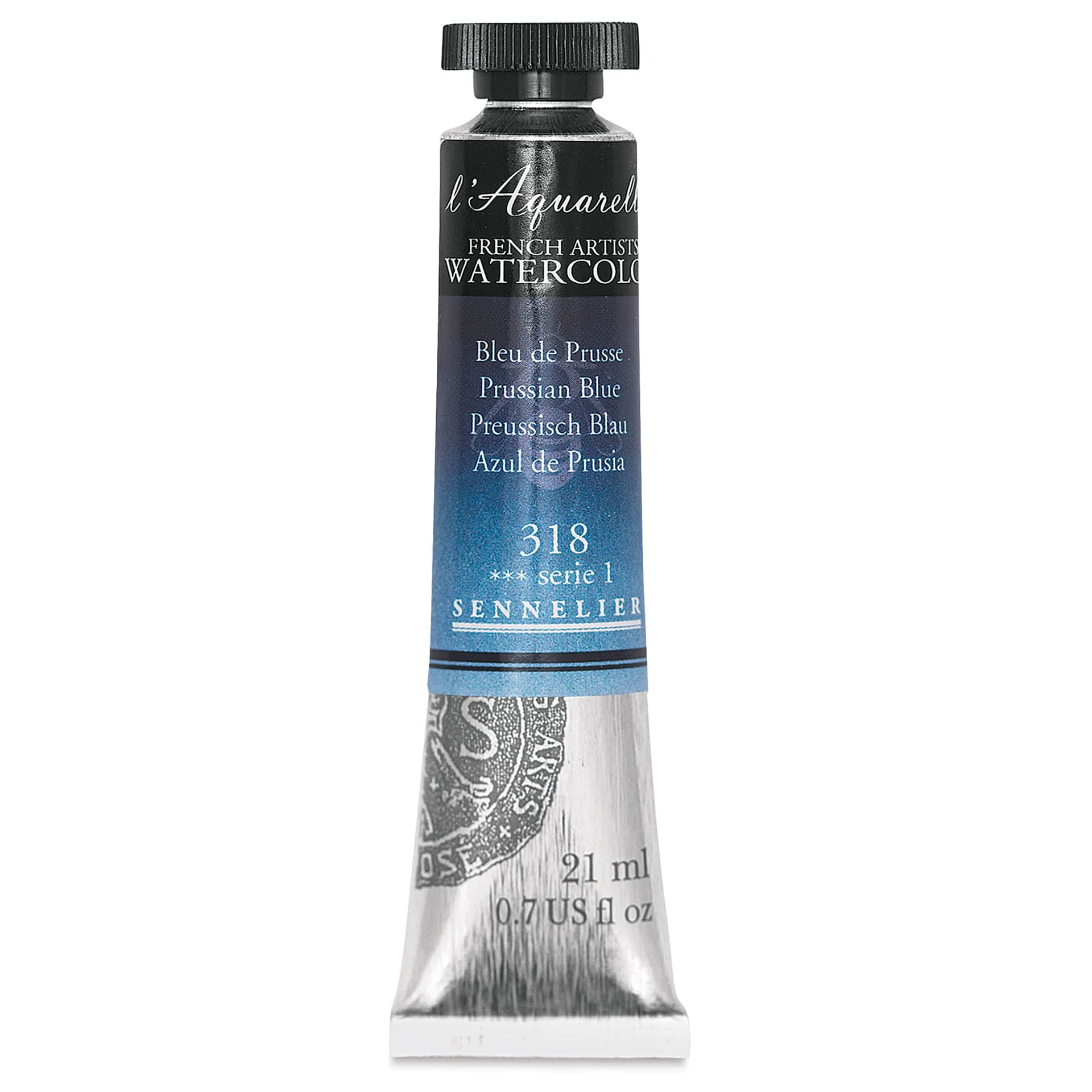 Sennelier French Artists' Watercolor - Prussian Blue, 21 ml Tube