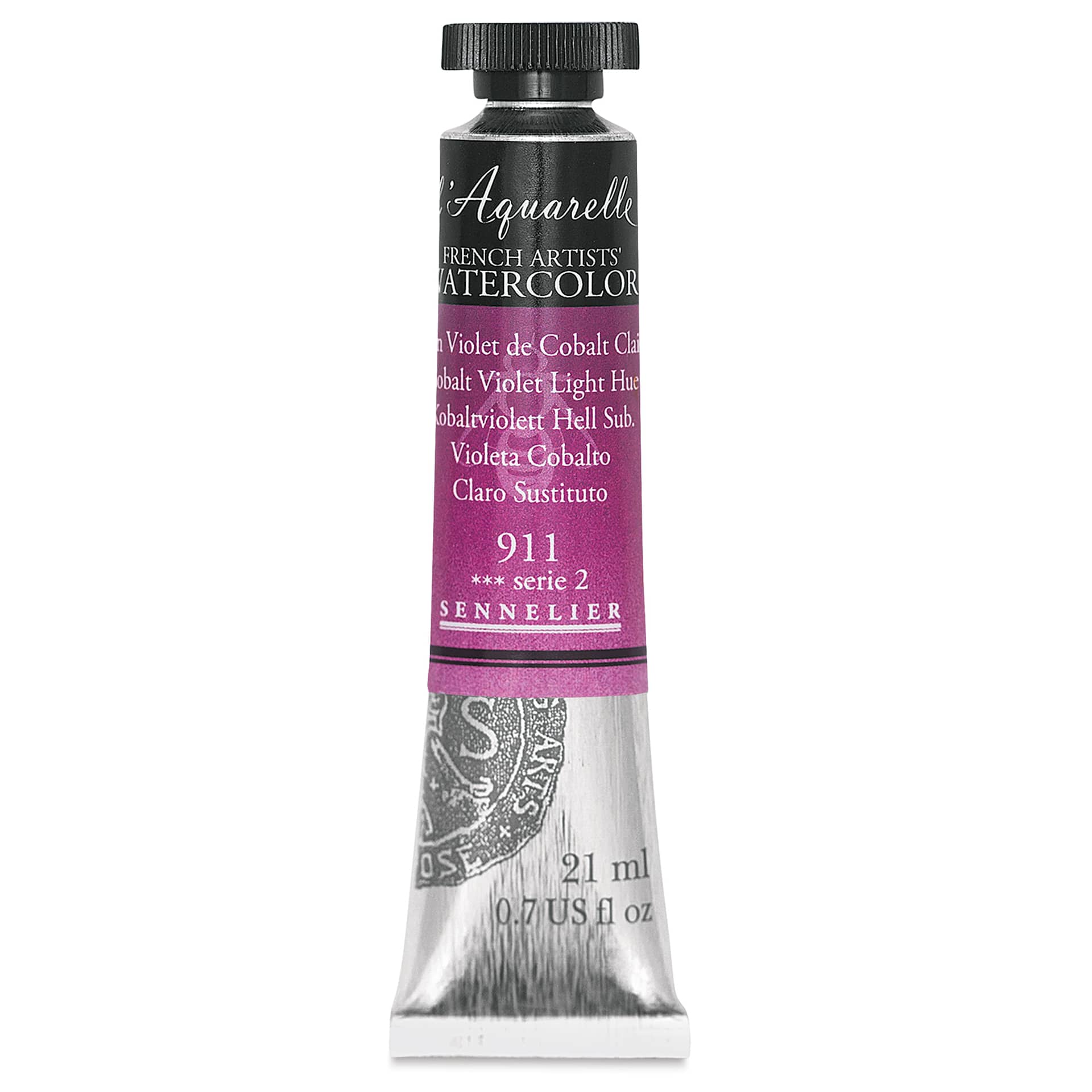 Sennelier French Artists' Watercolor - Cobalt Violet Light Hue, 21 ml, Tube