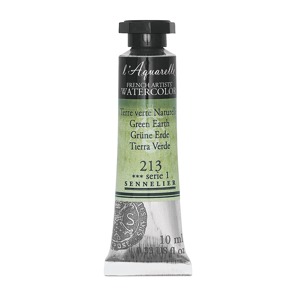 Sennelier French Artists' Watercolor - Green Earth, 10 ml, Tube