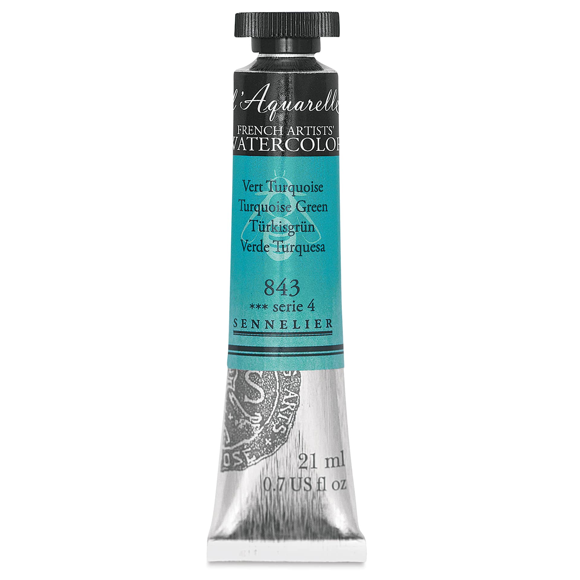 Sennelier French Artists' Watercolor - Turquoise Green, 21 ml Tube