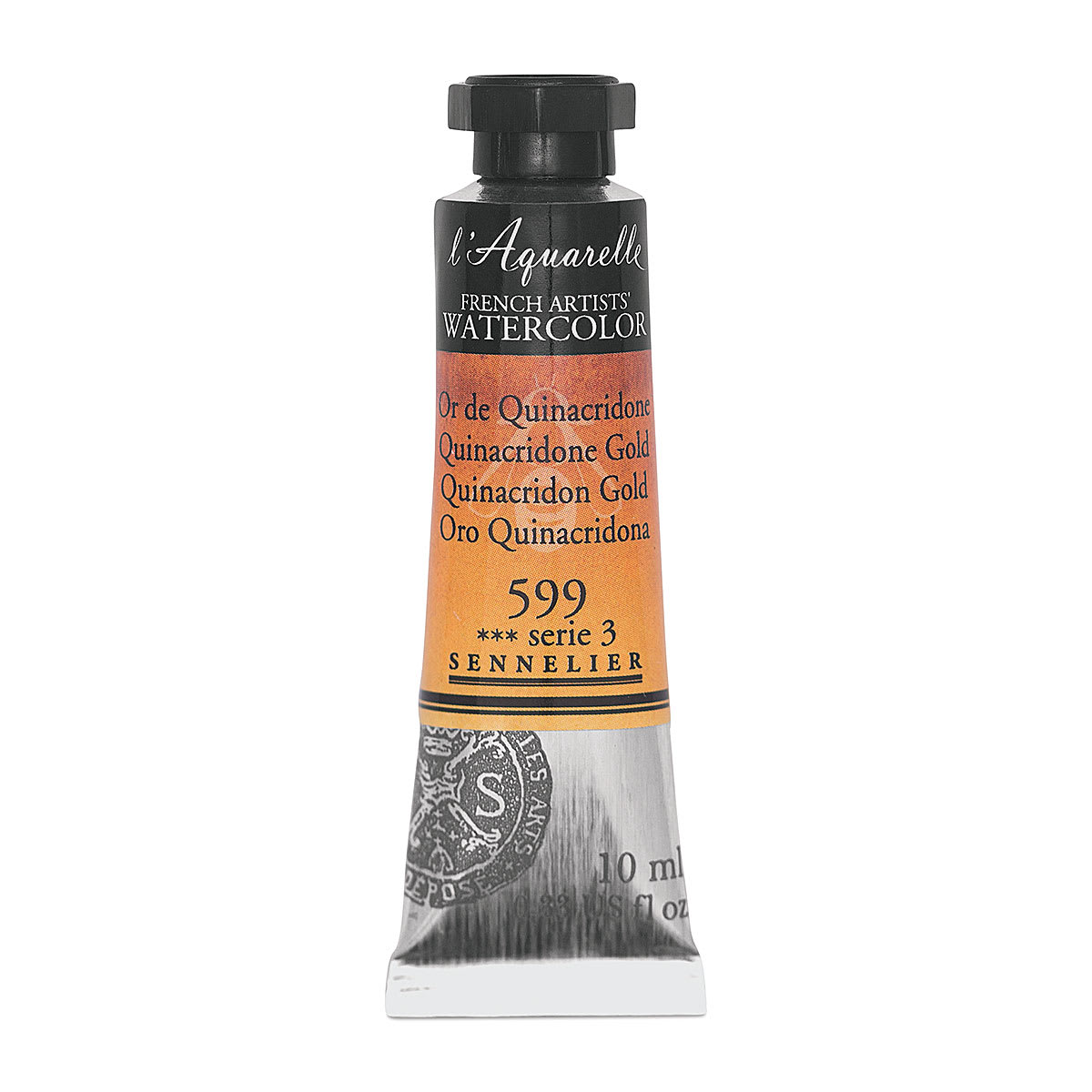 Sennelier French Artists' Watercolor - Quinacridone Gold, 10 ml Tube