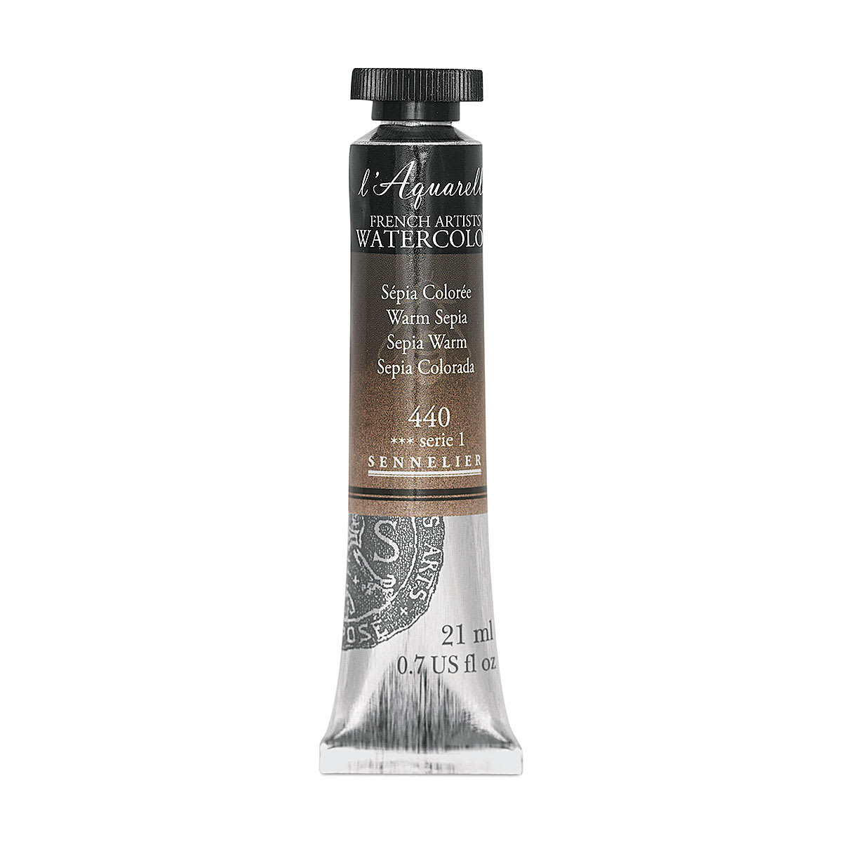 Sennelier French Artists' Watercolor - Warm Sepia, 21 ml Tube