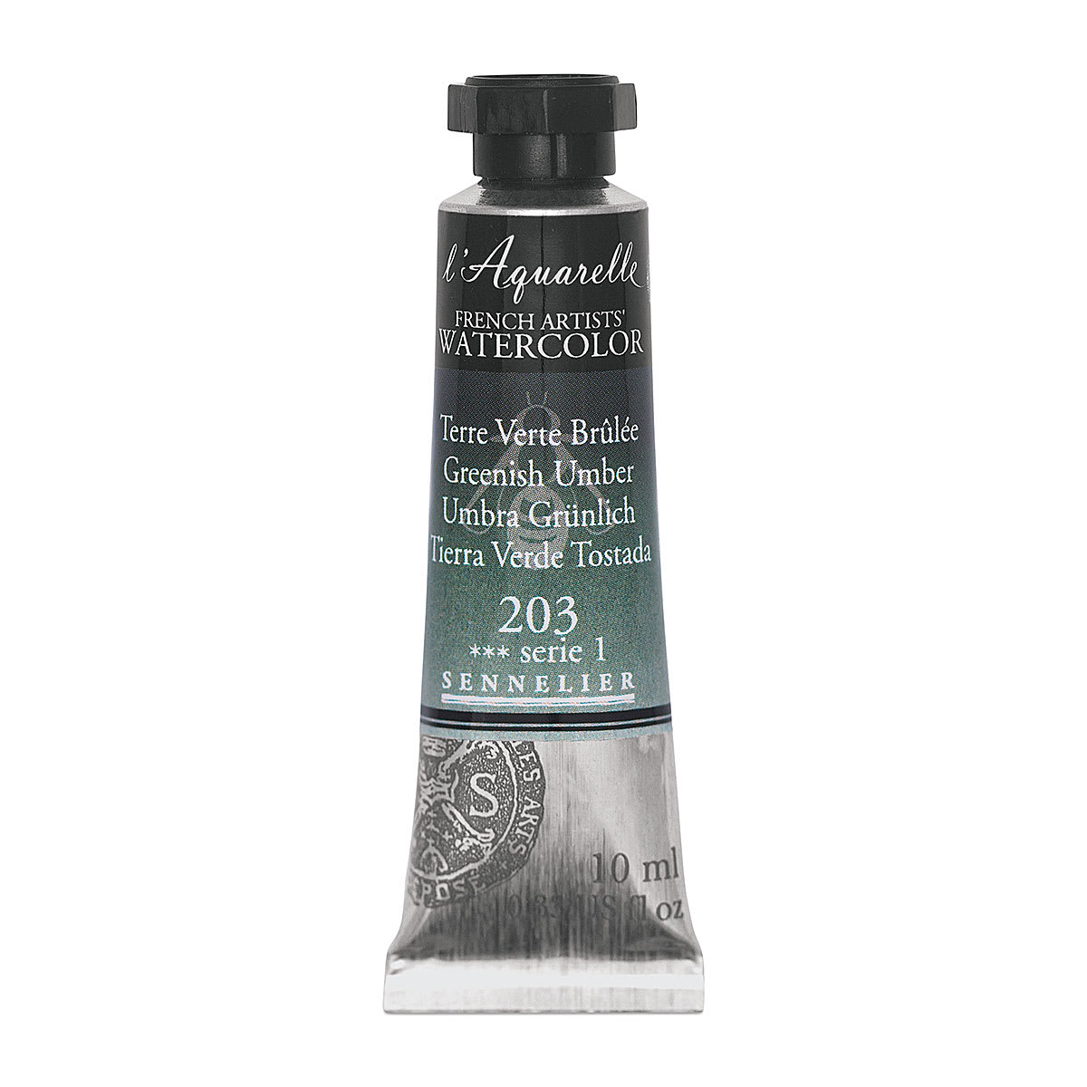Sennelier French Artists' Watercolor - Greenish Umber, 10 ml, Tube