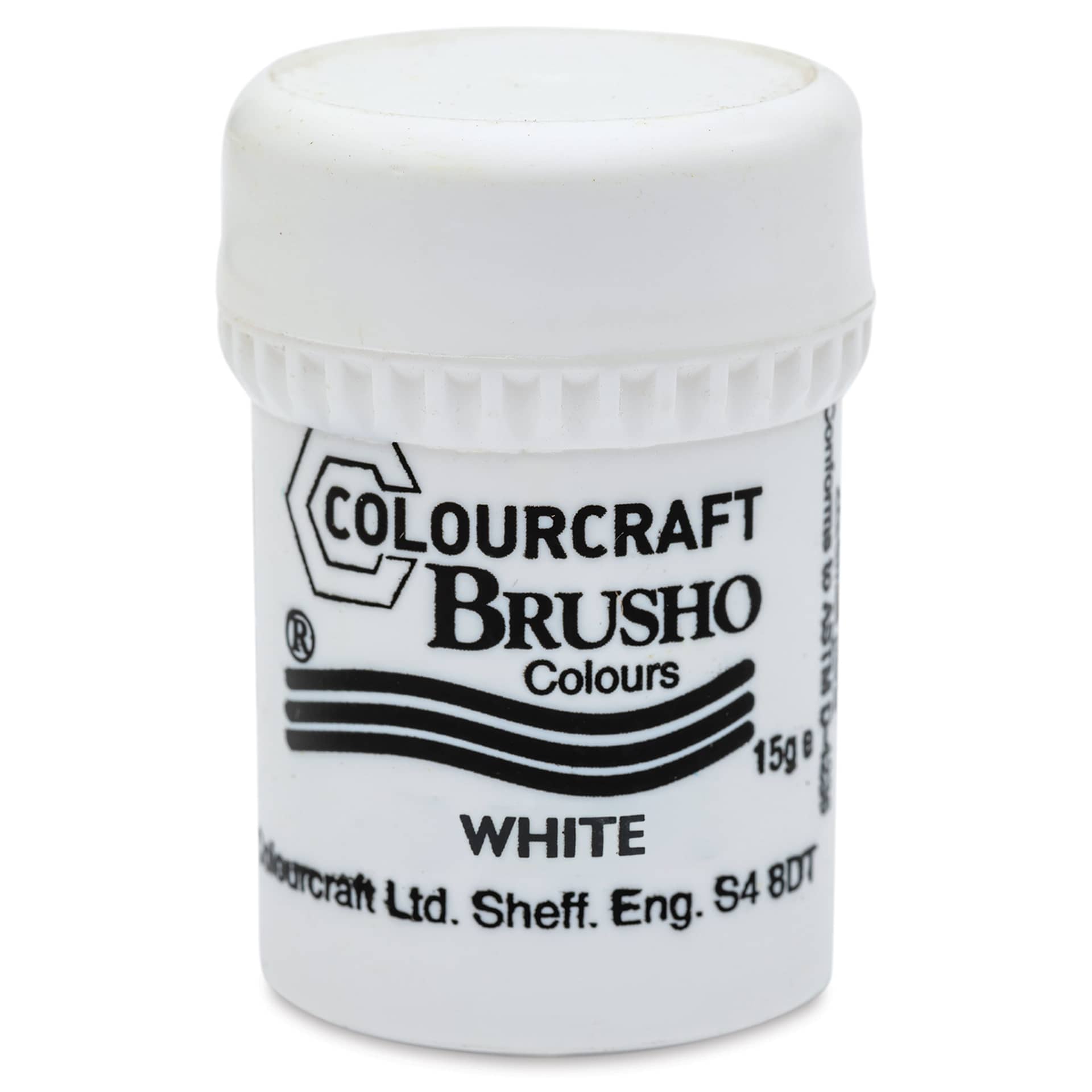 Brusho Crystal Colour - White, 15 g pot