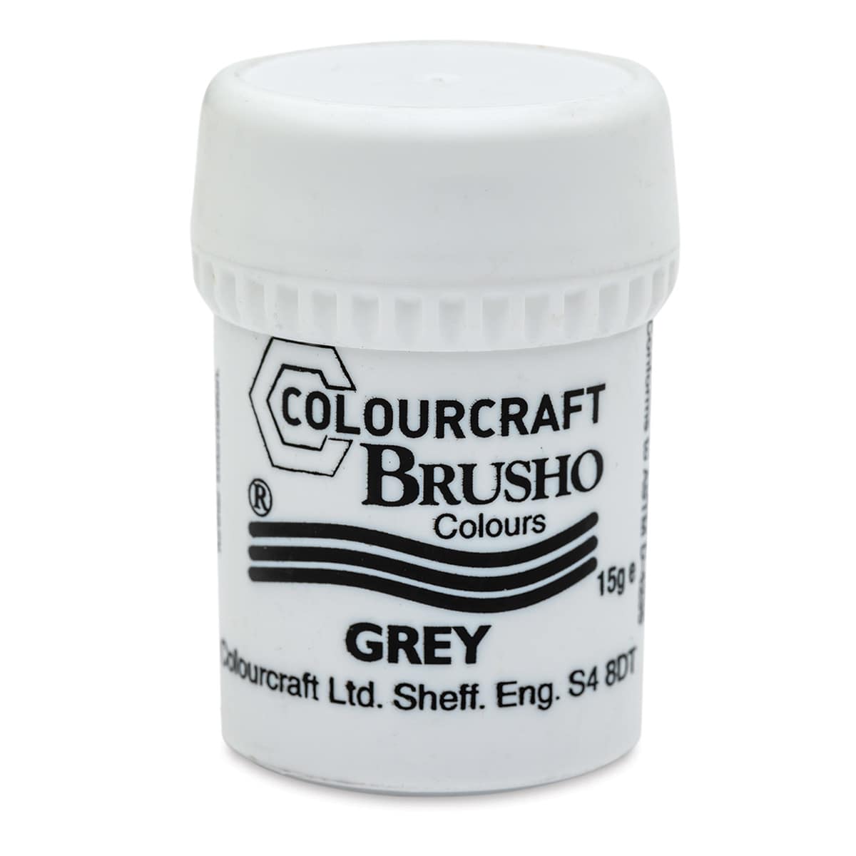 Brusho Crystal Colour - Grey, 15 g pot