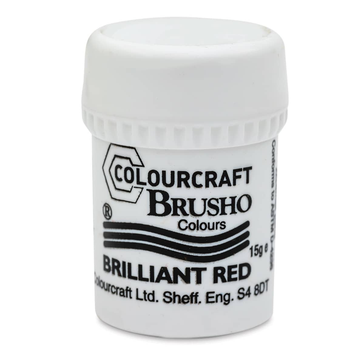 Brusho Crystal Colour - Brilliant Red, 15 g pot