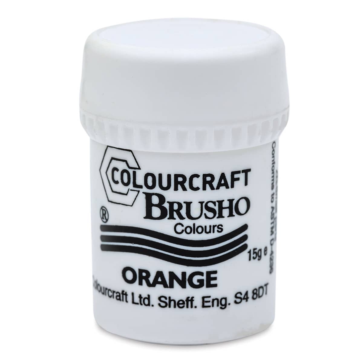 Brusho Crystal Colour - Orange, 15 g pot
