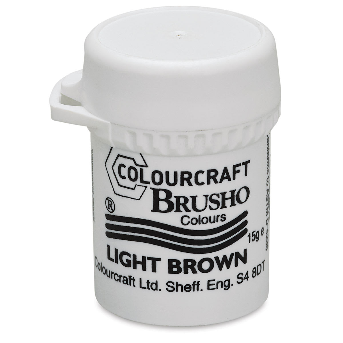 Brusho Crystal Colour - Light Brown, 15 g pot
