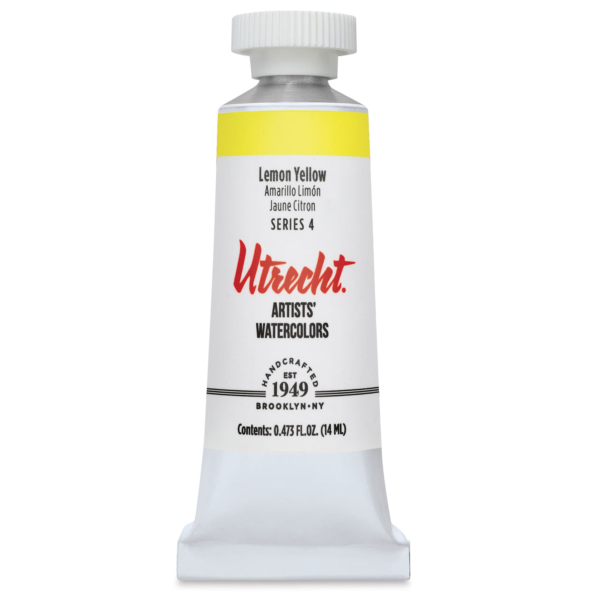 Utrecht Artists' Watercolor Paint - Lemon Yellow, 14 ml, Tube (Front)