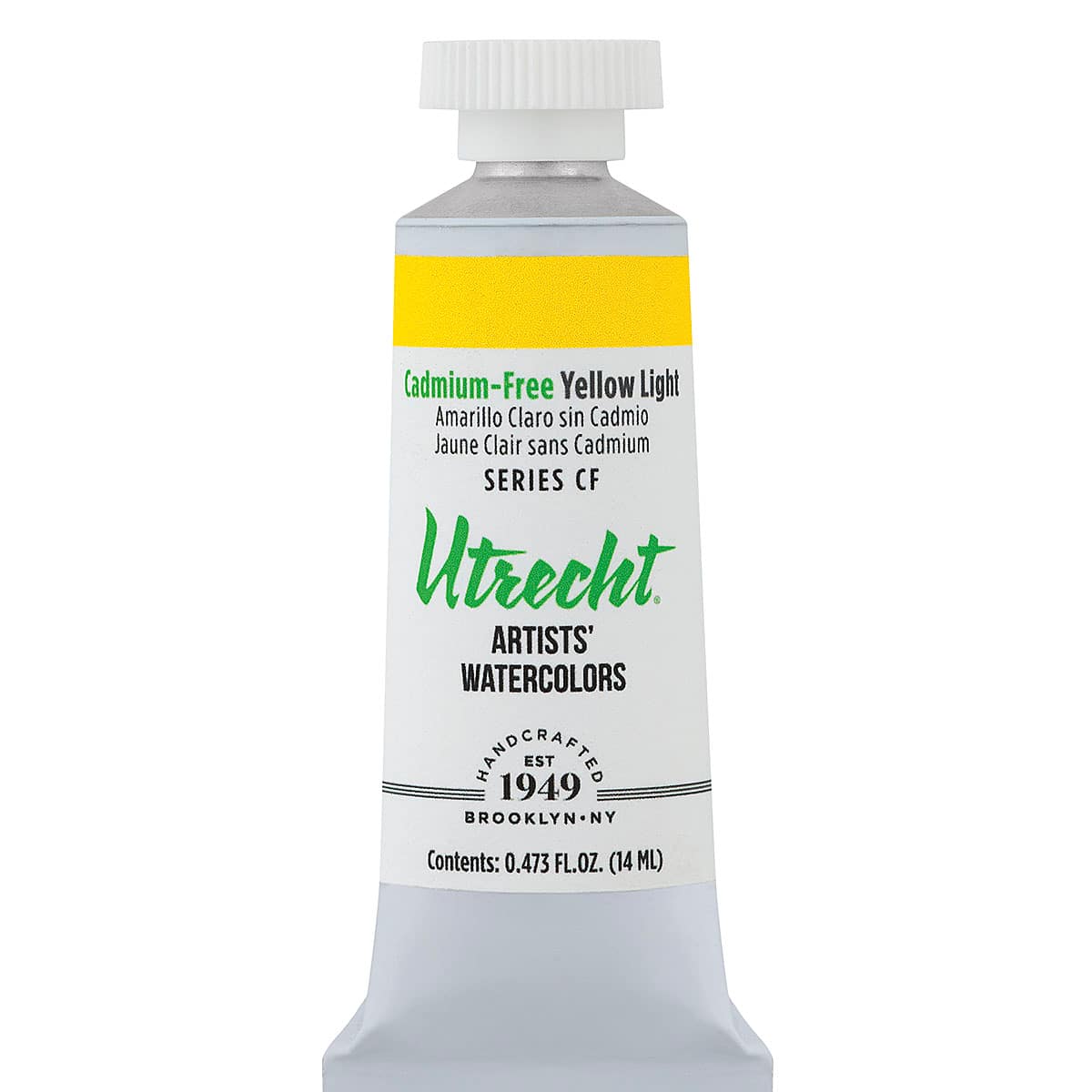 Utrecht Artists' Watercolor Paint - Cadmium-Free Yellow Light, 14 ml, Tube (Front)