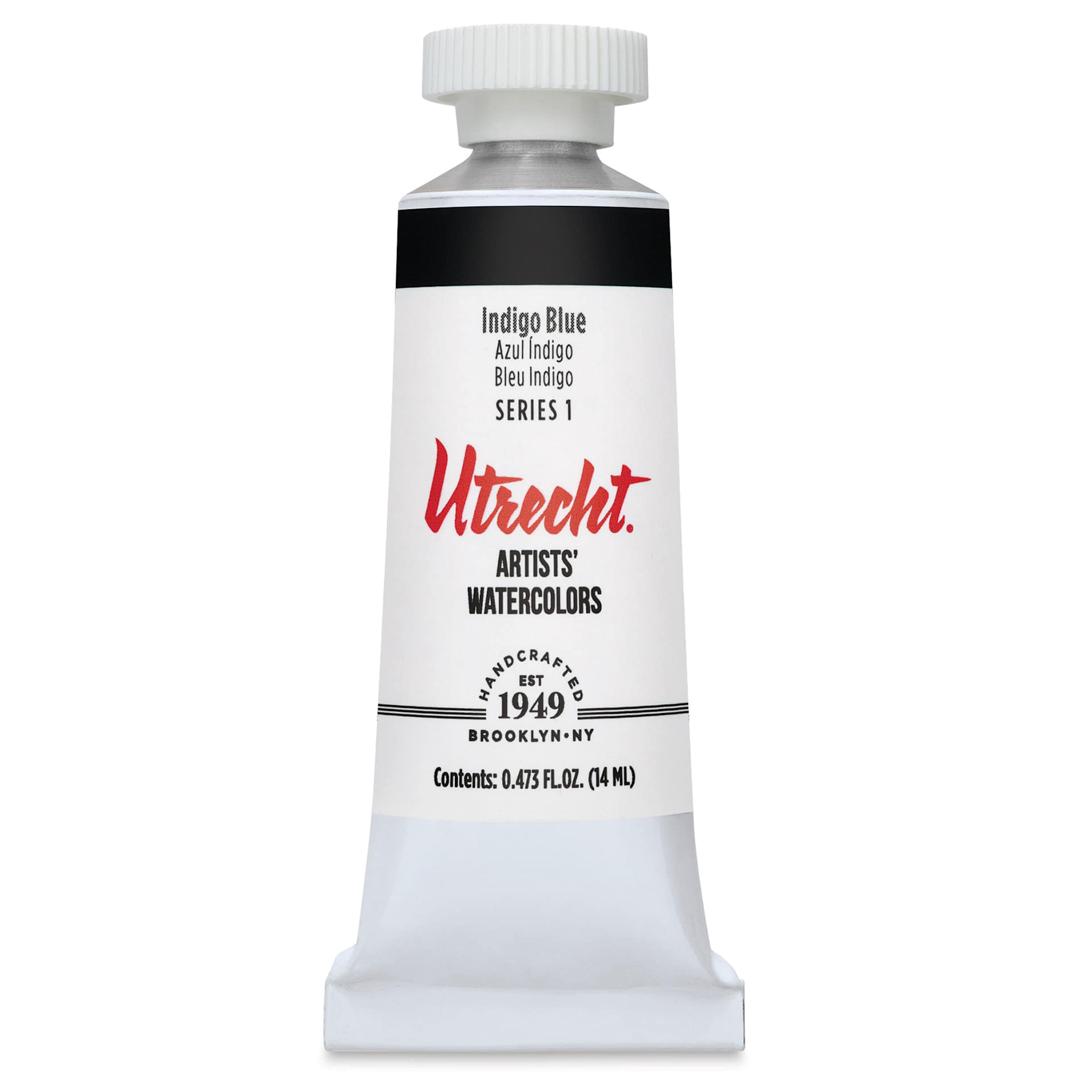 Utrecht Artists' Watercolor Paint - Indigo Blue, 14 ml, Tube (Front)