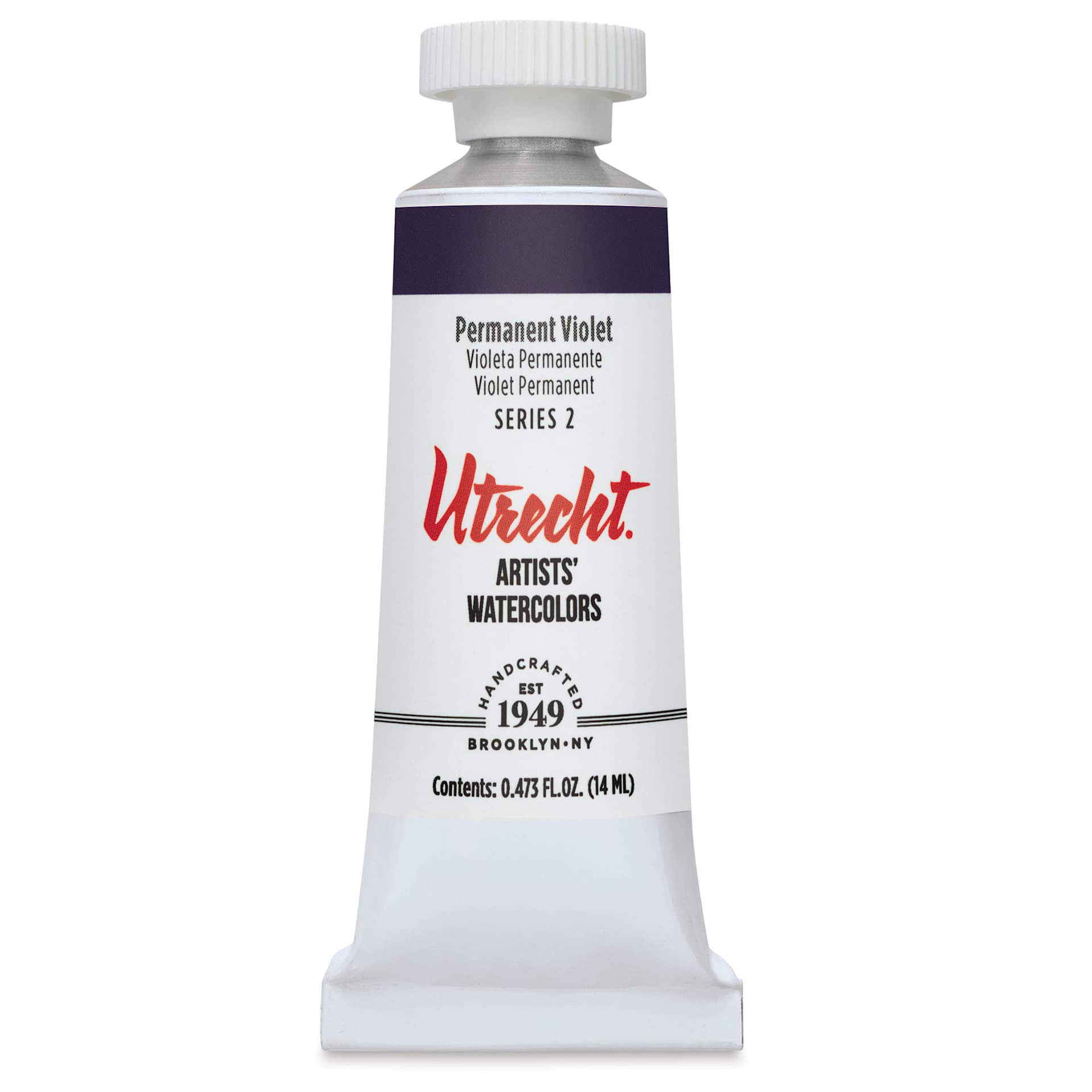 Utrecht Artists' Watercolor Paint - Permanent Violet, 14 ml, Tube (Front)