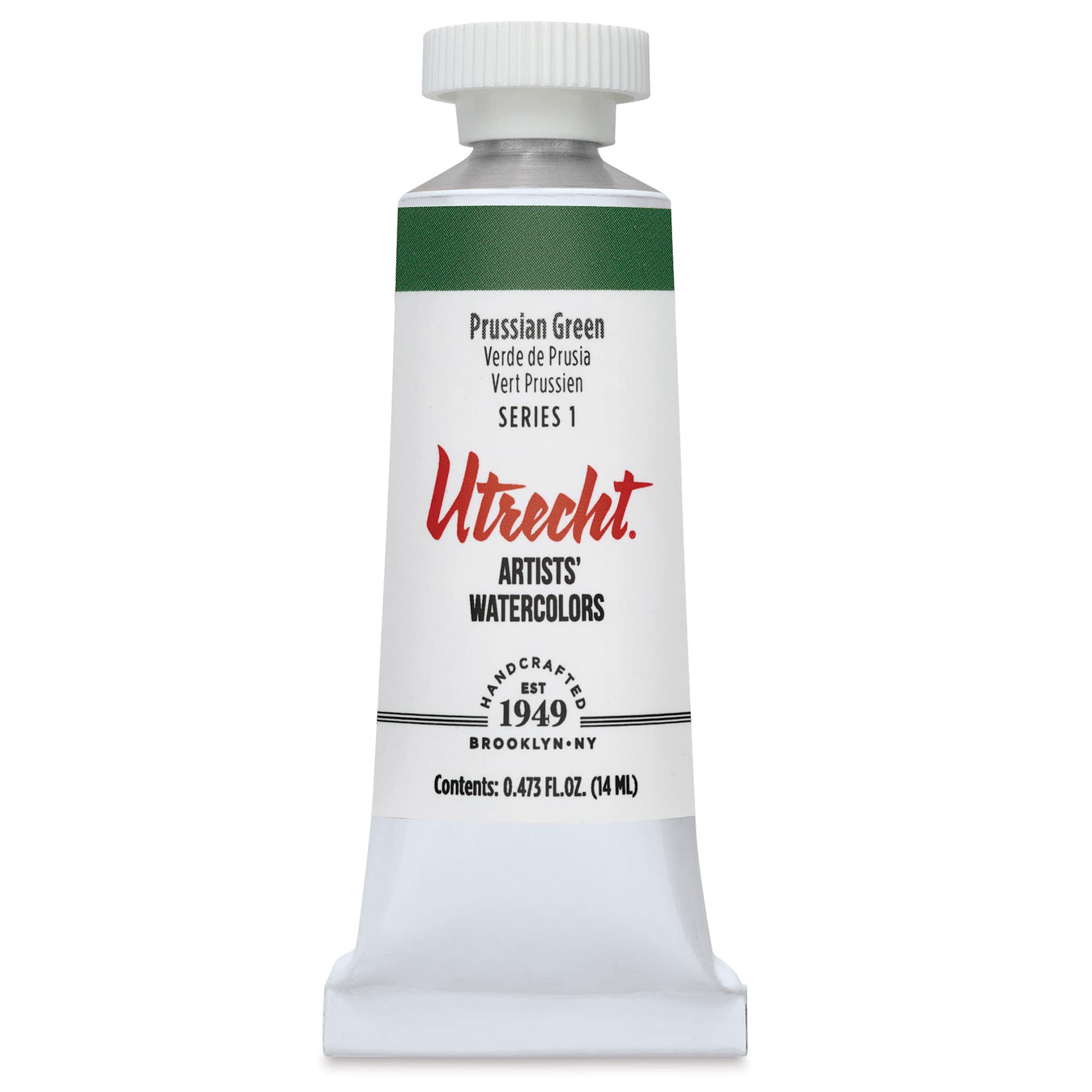 Utrecht Artists' Watercolor Paint - Prussian Green, 14 ml, Tube (Front)
