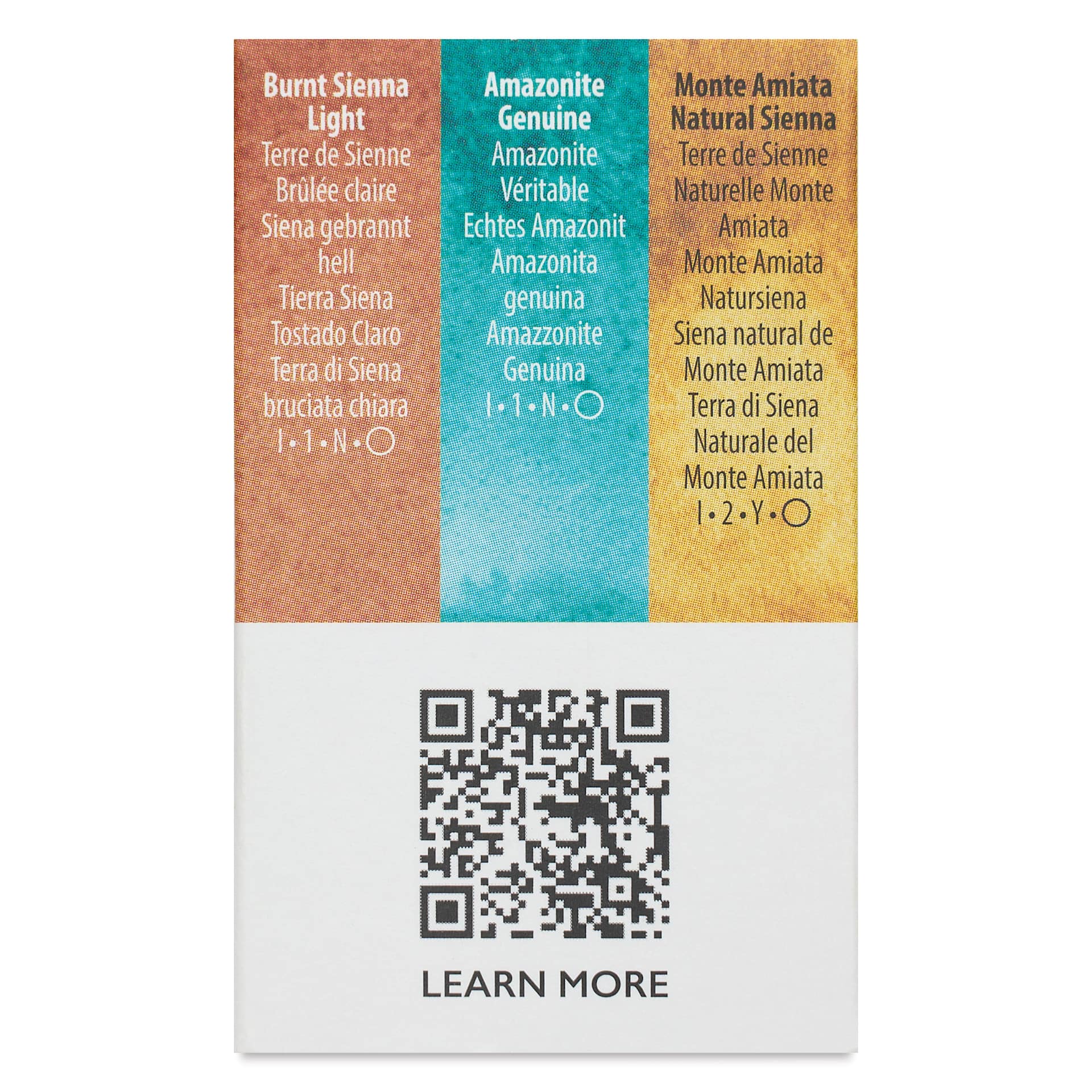 Daniel Smith Extra Fine Watercolor - Set of 3, Desert Horizons, 5 ml Tubes back of package