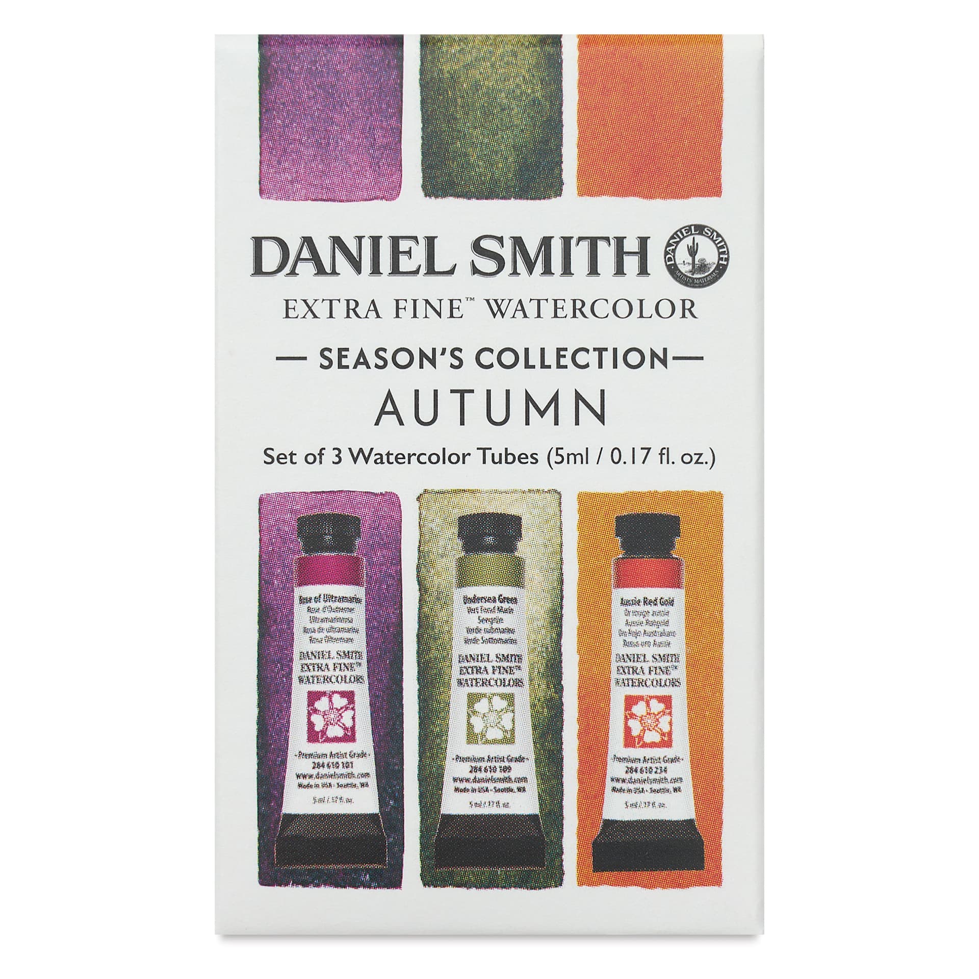 Daniel Smith Extra Fine Watercolor - Set of 3, Autumn, 5 ml Tubes front of package