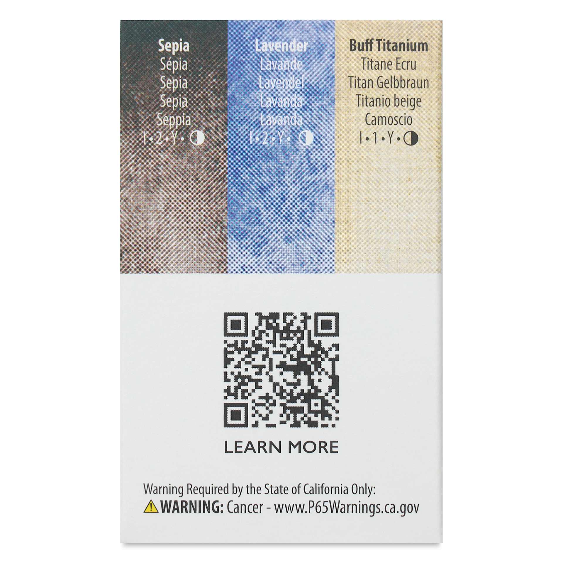 Daniel Smith Extra Fine Watercolor - Set of 3, Architectural, 5 ml Tubes back of package