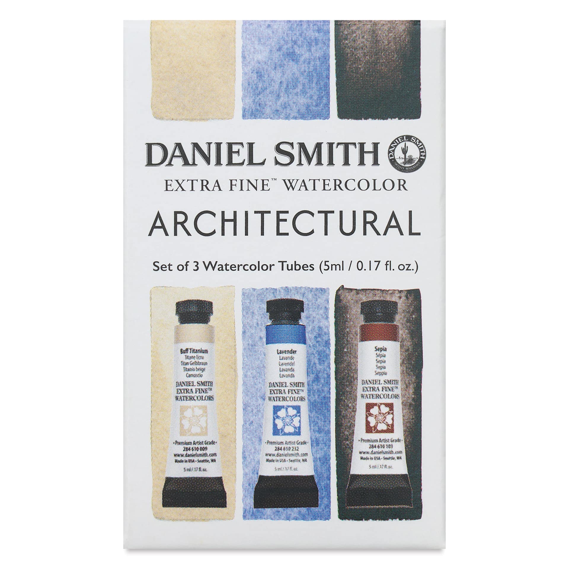 Daniel Smith Extra Fine Watercolor - Set of 3, Architectural, 5 ml Tubes front of package
