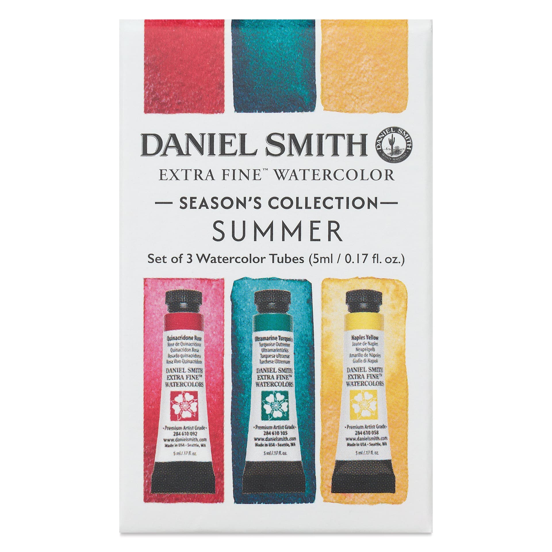 Daniel Smith Extra Fine Watercolor - Set of 3, Summer Set, 5 ml Tubes front of package