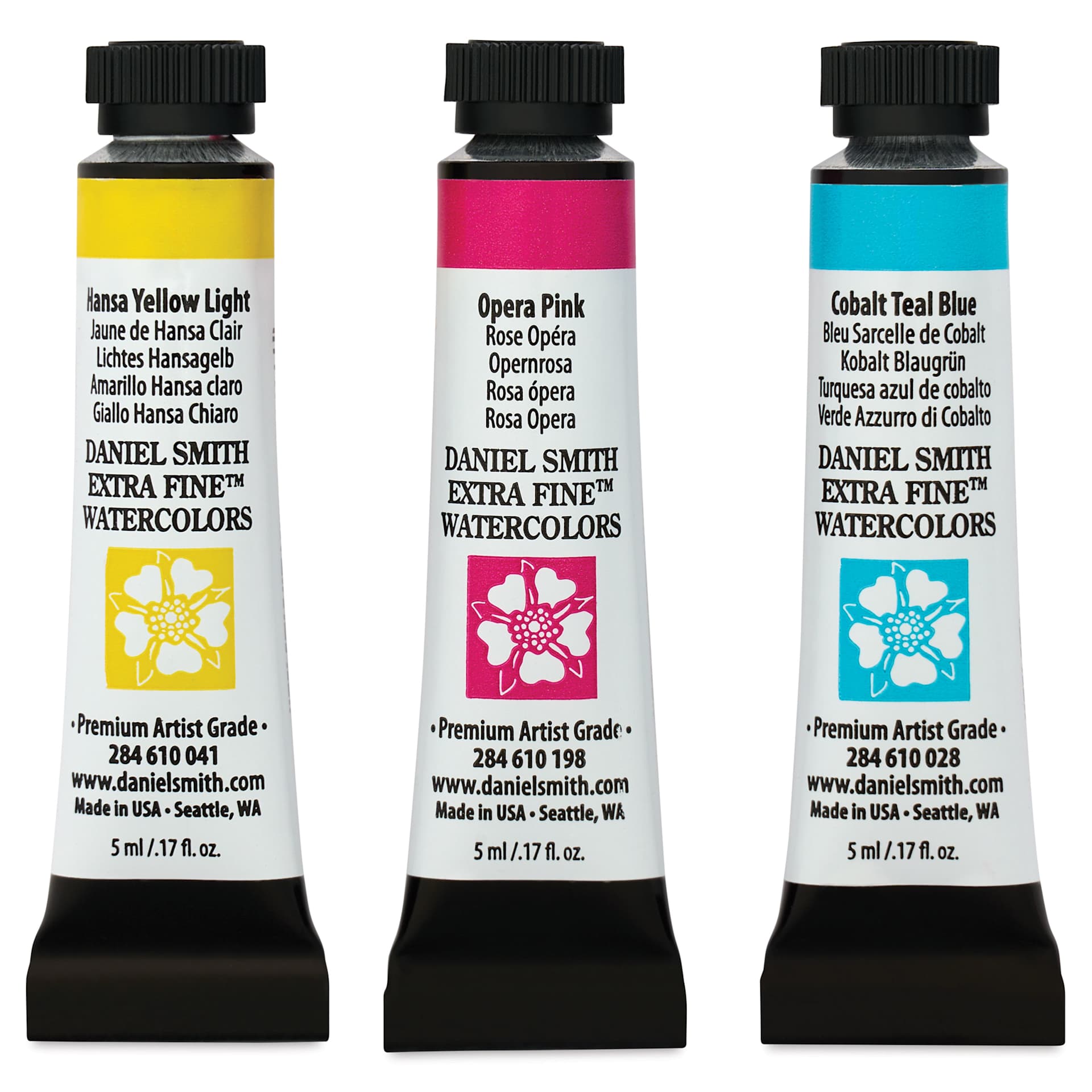 Daniel Smith Extra Fine Watercolor - Set of 3, Spring Set, 5 ml Tubes