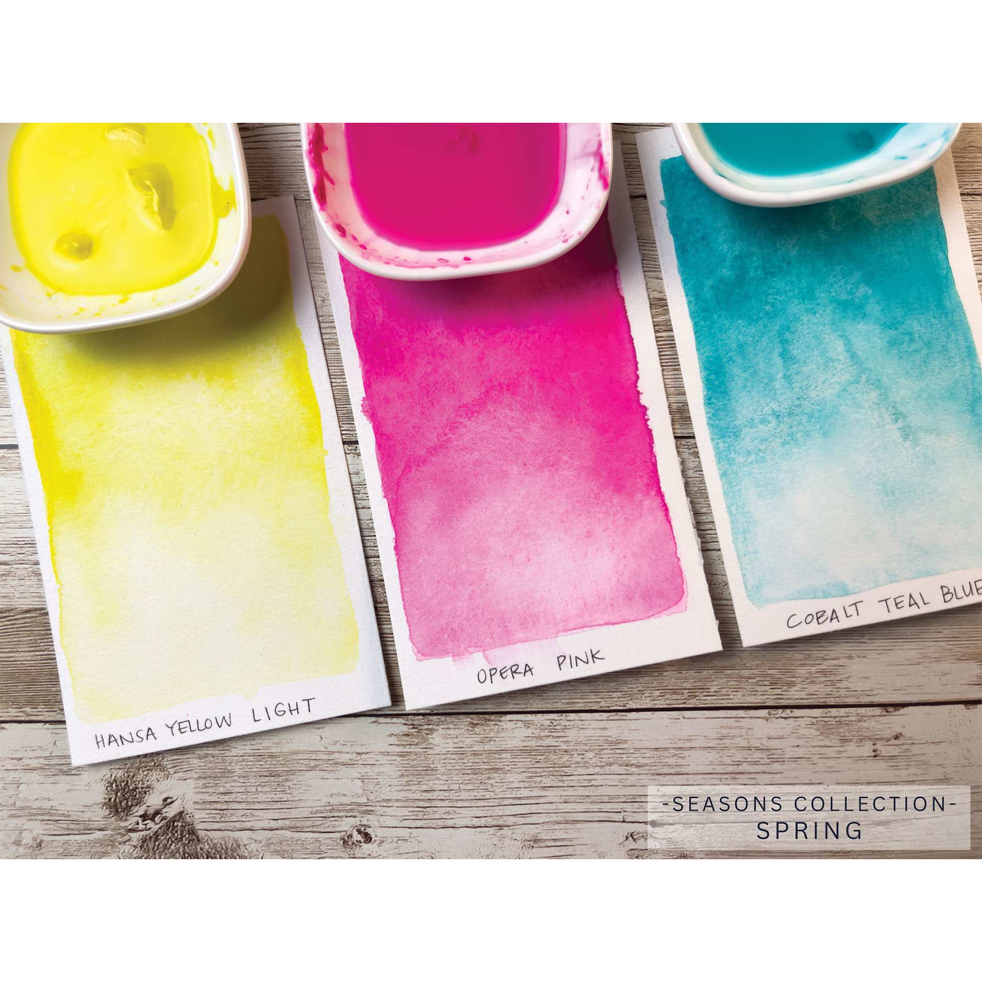 Daniel Smith Extra Fine Watercolor - Set of 3, Spring Set swatches