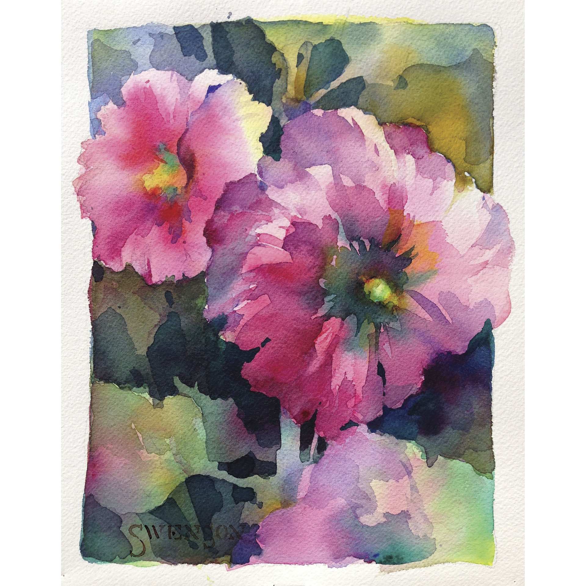 Daniel Smith Extra Fine Watercolor - Set of 6, Essentials, 5 ml Tubes, flower painting