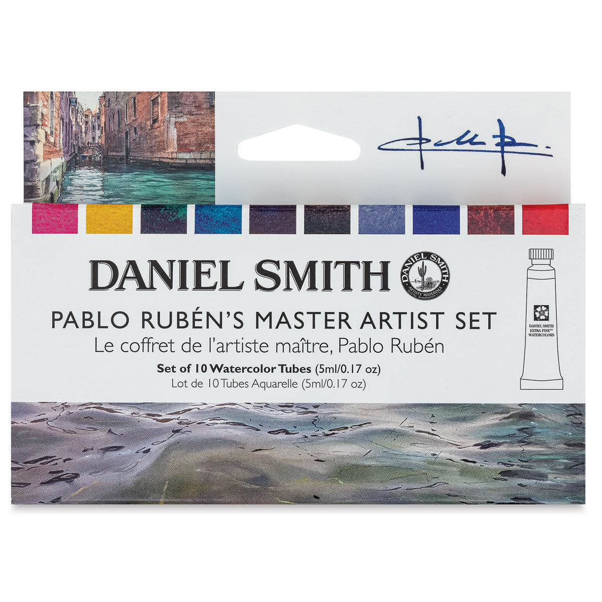 Daniel Smith Extra Fine Watercolor - Pablo Ruben Master, Set of 10, 5 ml, Tube front of package