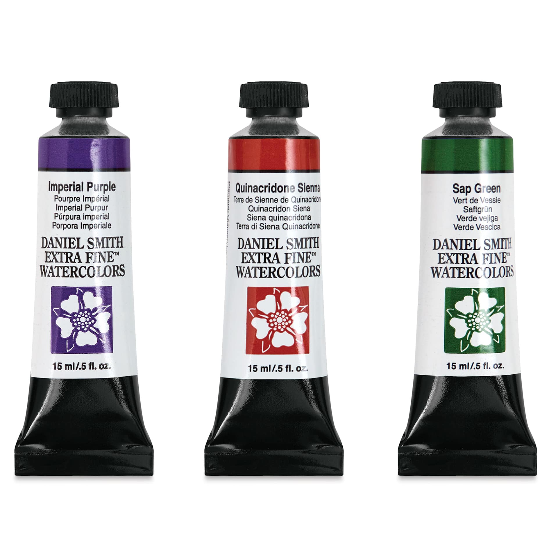 Daniel Smith Extra Fine Watercolor - Secondary Mixing, Set of 3 with Box, 15 ml Tubes included colors