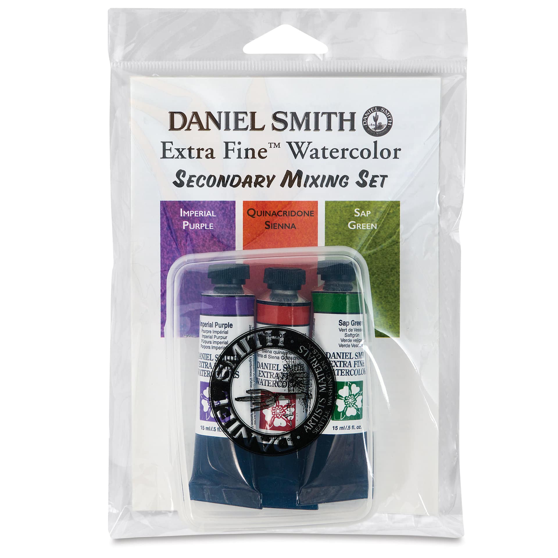 Daniel Smith Extra Fine Watercolor - Secondary Mixing, Set of 3 with Box, 15 ml Tubes front of package