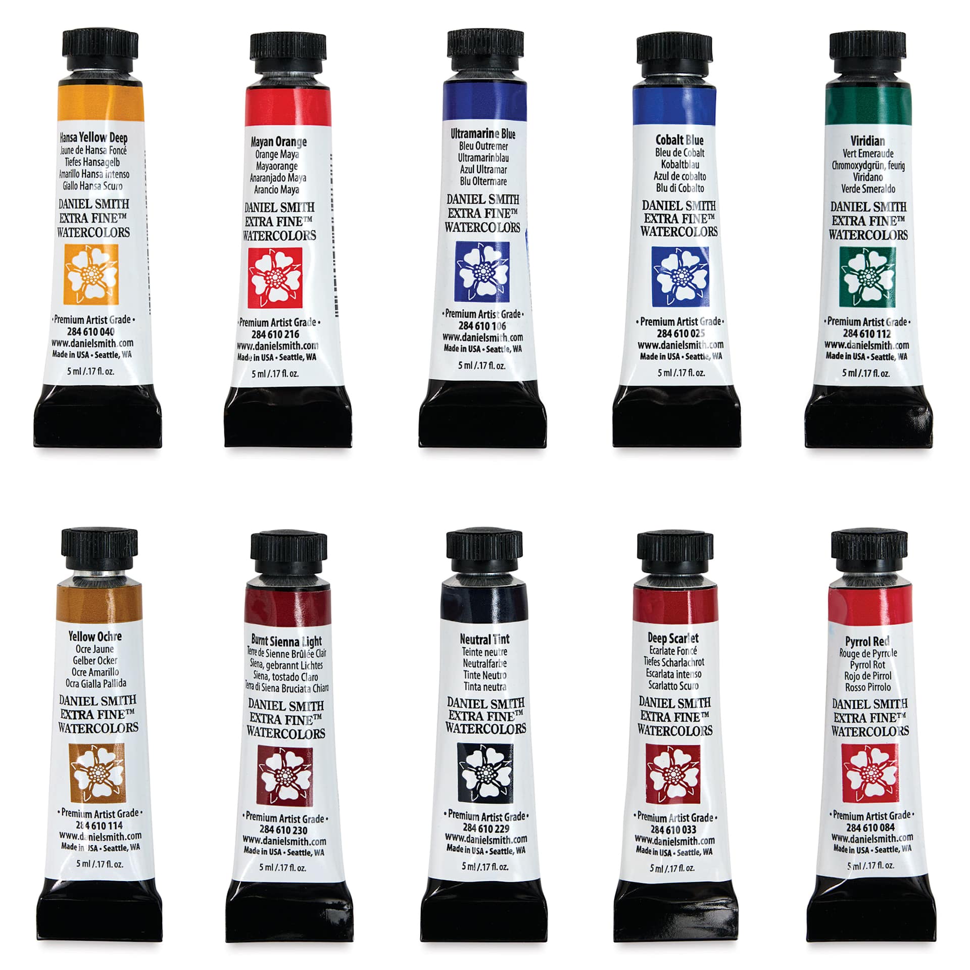 Daniel Smith Extra Fine Watercolor - Alvaro Castagnet Master Artist Set of 10, 5 ml Tubes