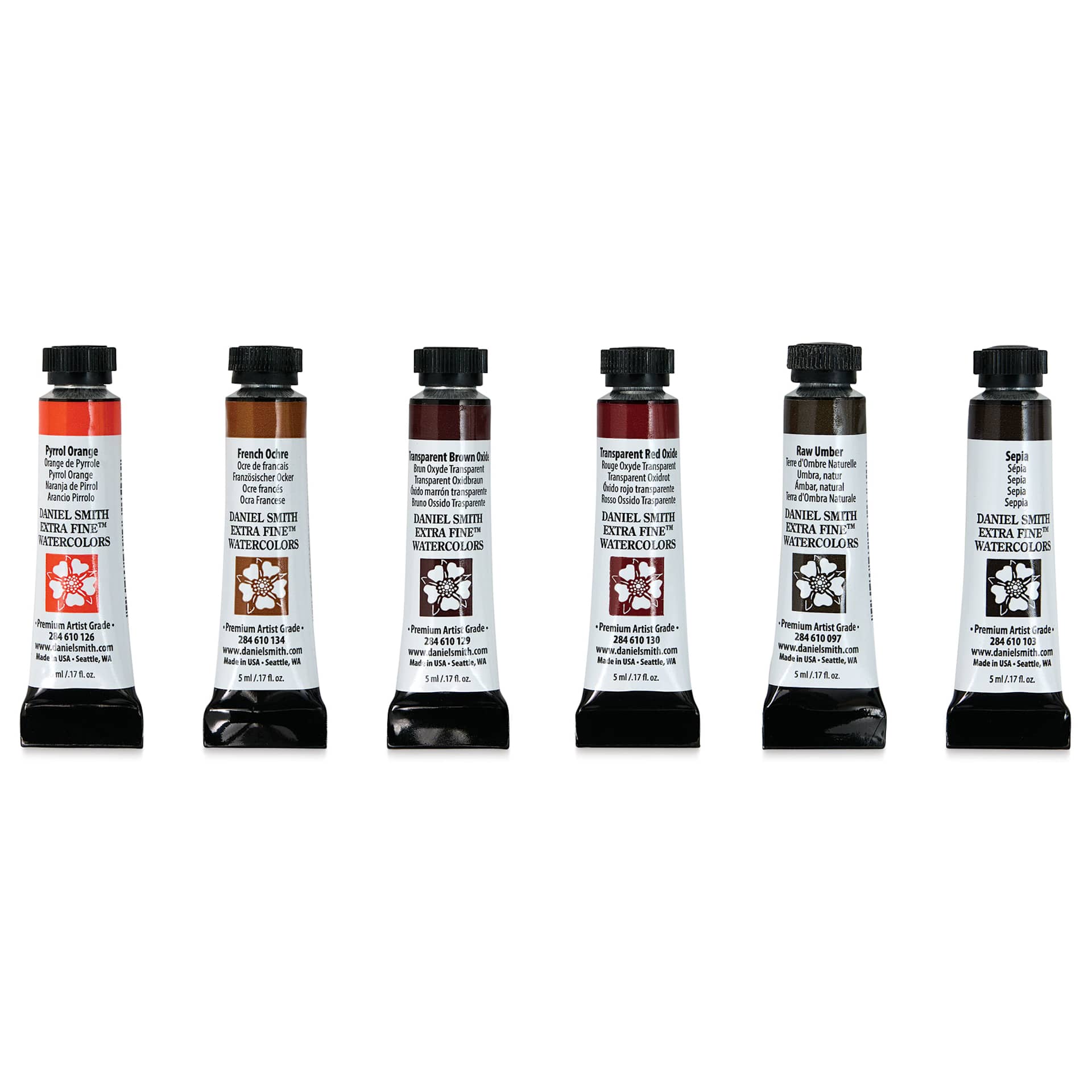 Daniel Smith Extra Fine Watercolor - Jayson Yeoh Master Artist Warm It Up Set of 6, 5 ml Tubes
