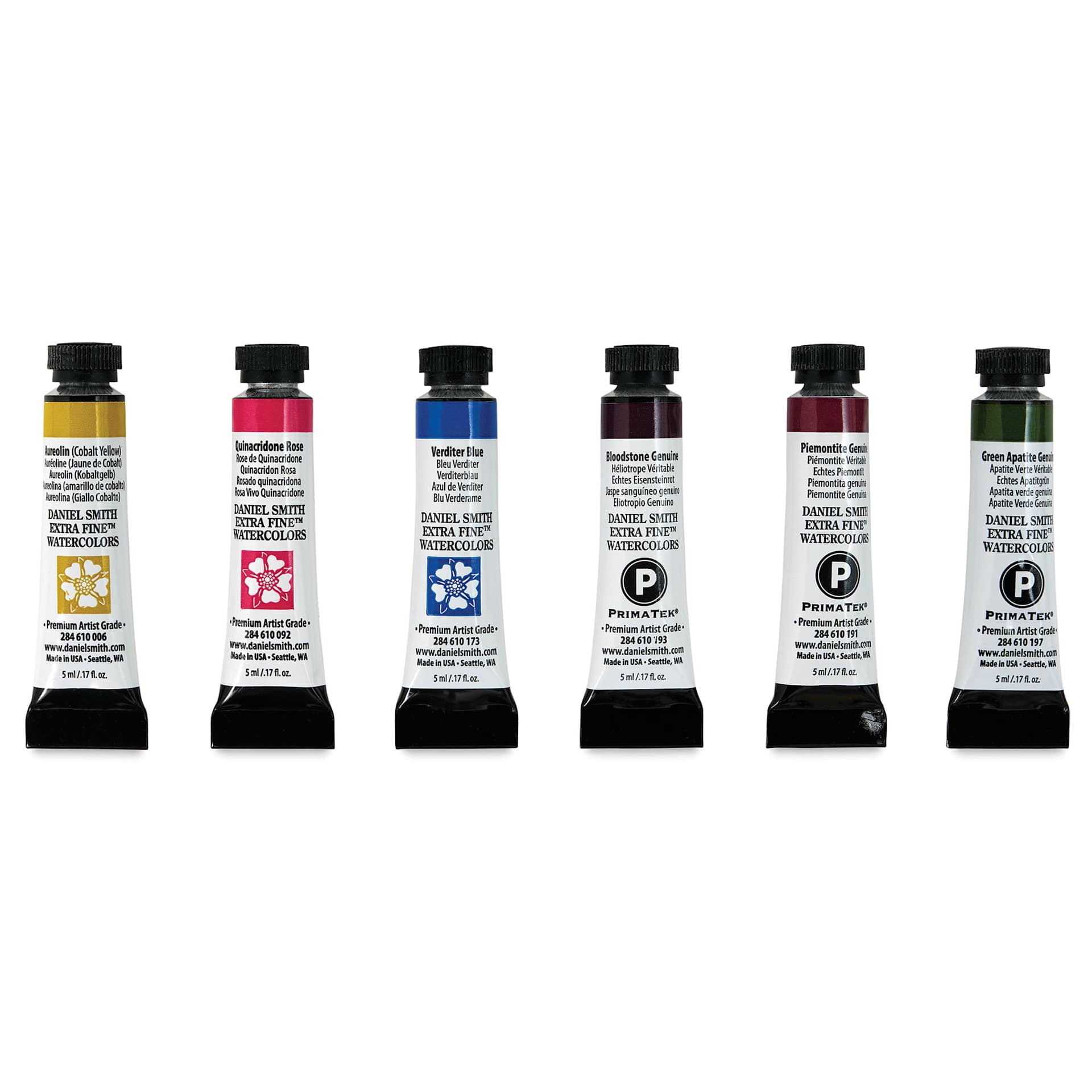Daniel Smith Extra Fine Watercolor - Raffaele Ciccaleni's Master Artist Set II Primary and PrimaTek, Set of 6, 5 ml Tubes